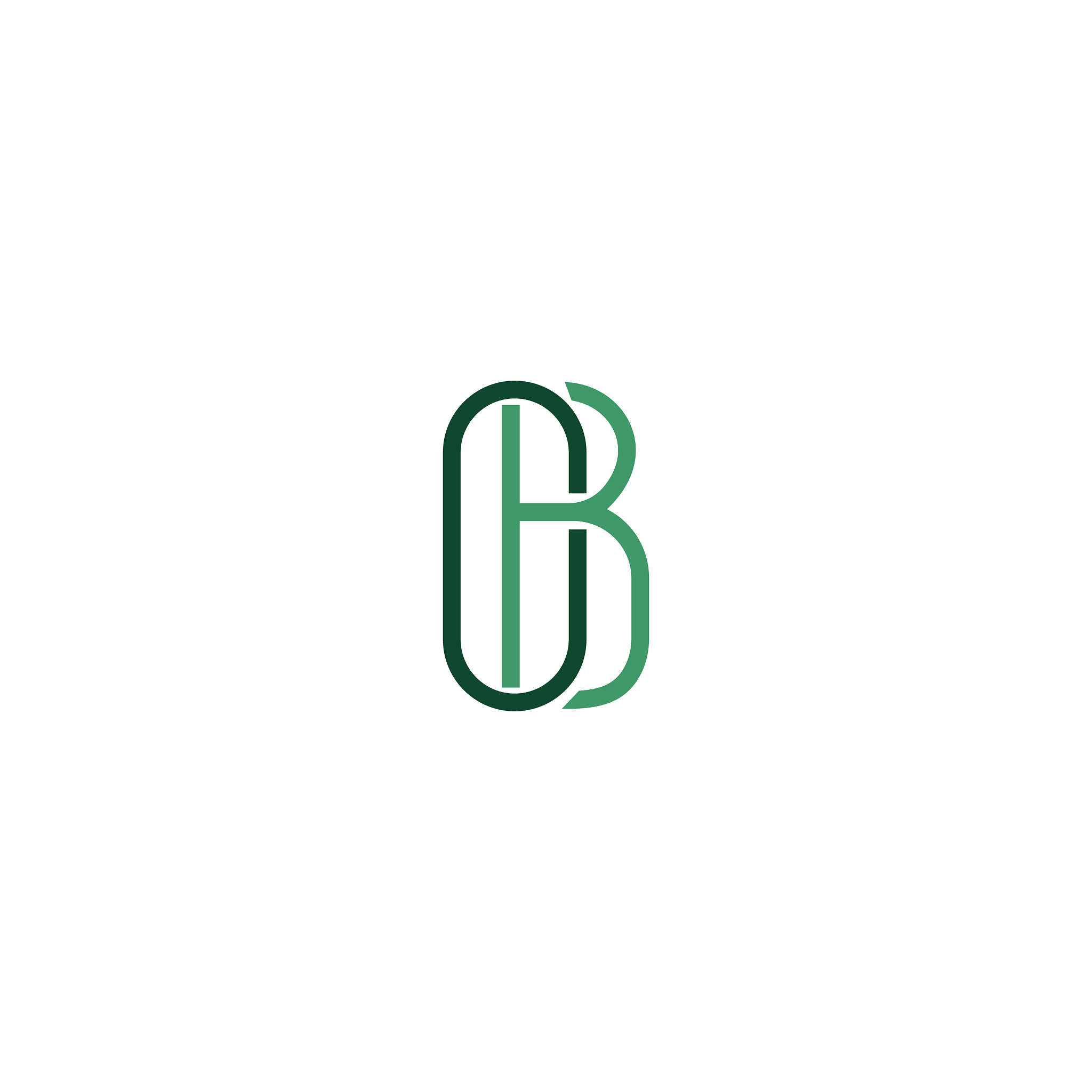 initial letter ob logo or bo logo design te