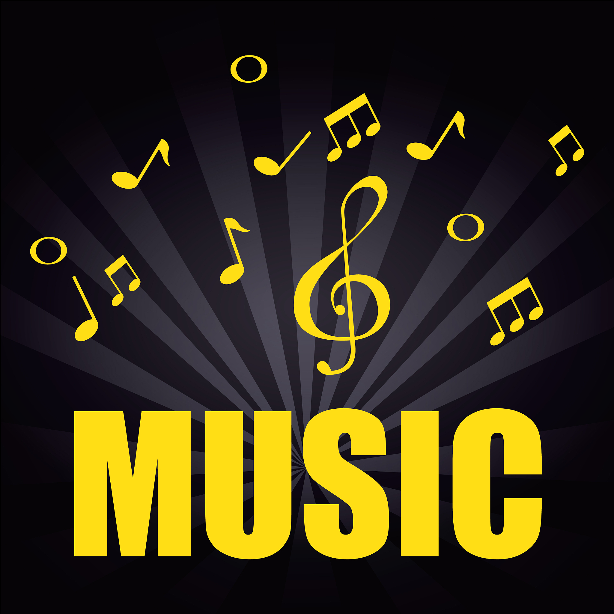 music poster with notes