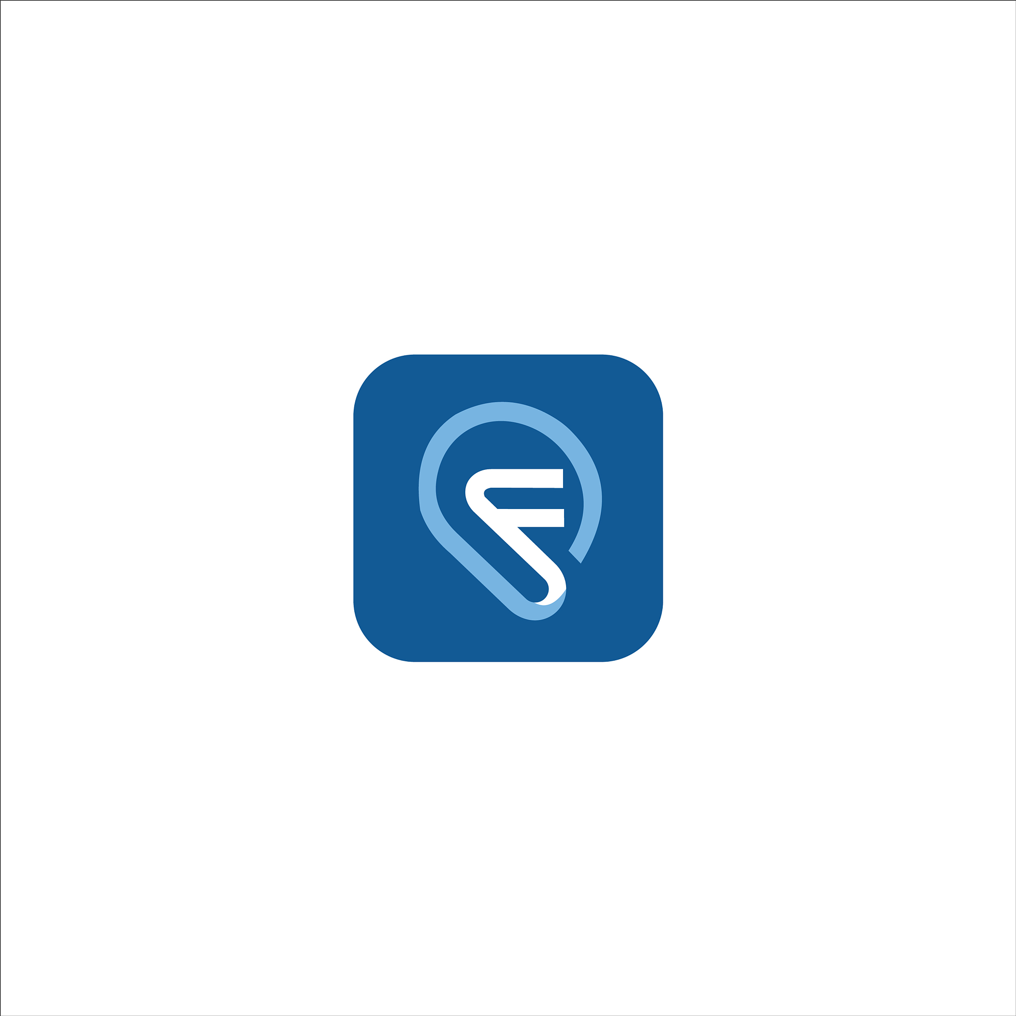 initial letter fp or pf logo design template