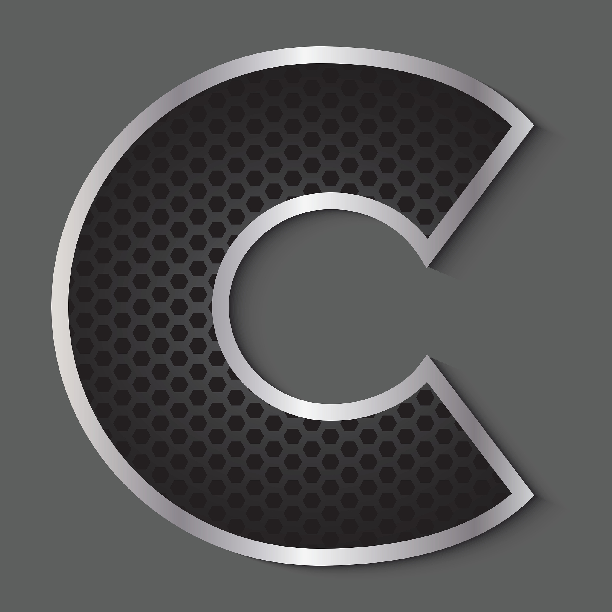 字体,英文字母<strong>c</strong>,金属格栅,魅力,闪亮的,单词,文字,金属,字母,收集