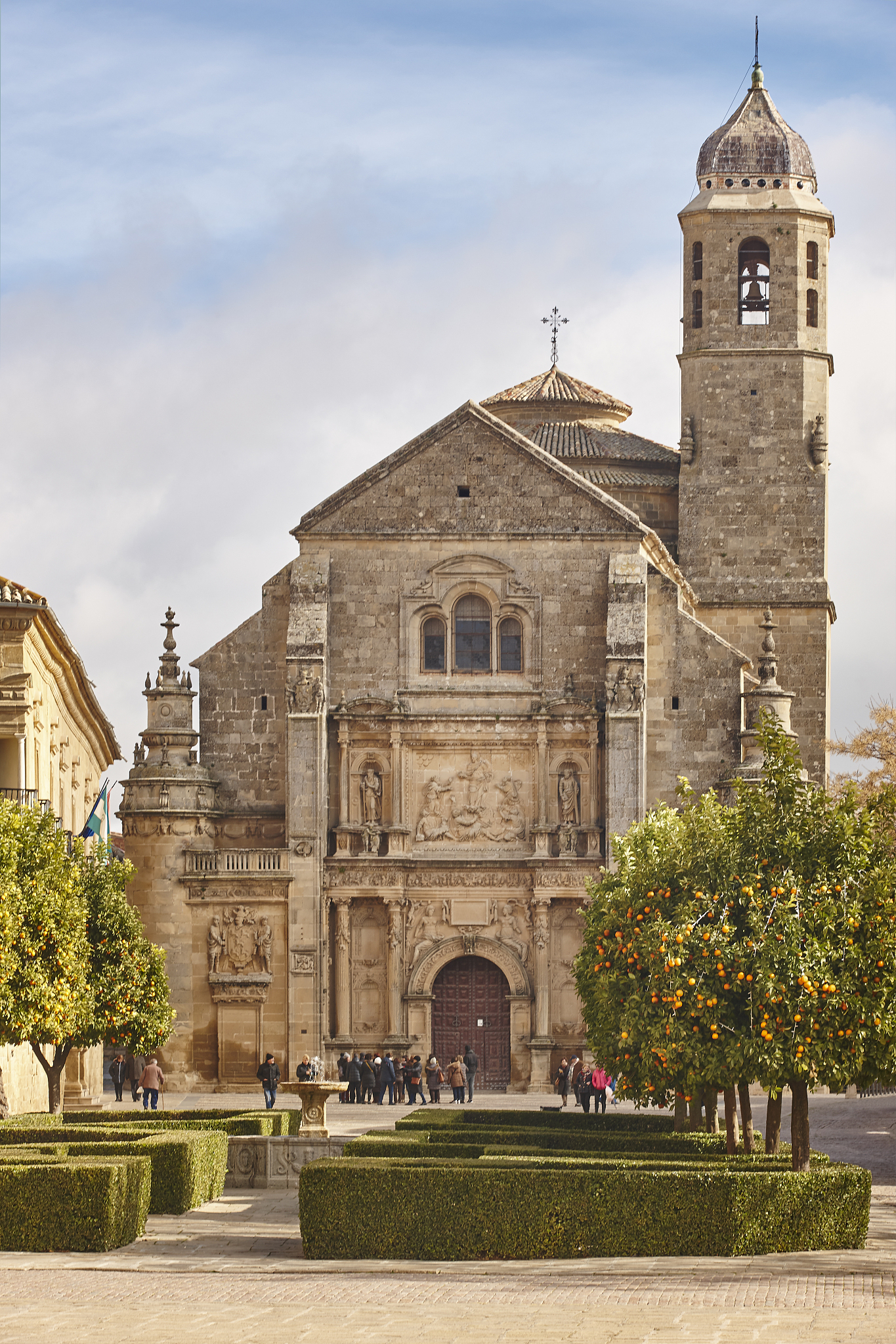 ubeda unesco world heritage. el salvador chapel facade. spain
