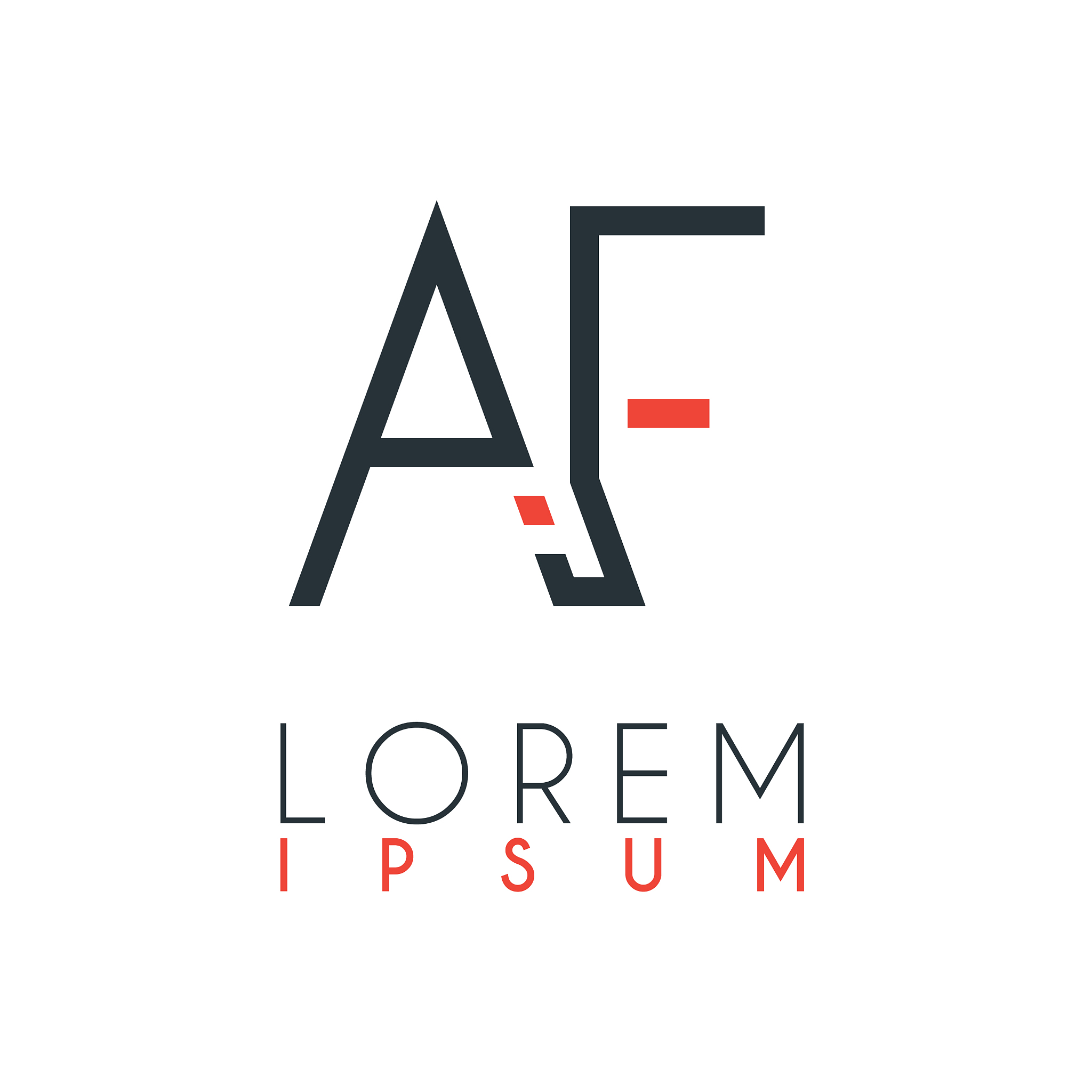the logo between letter a and letter f or af