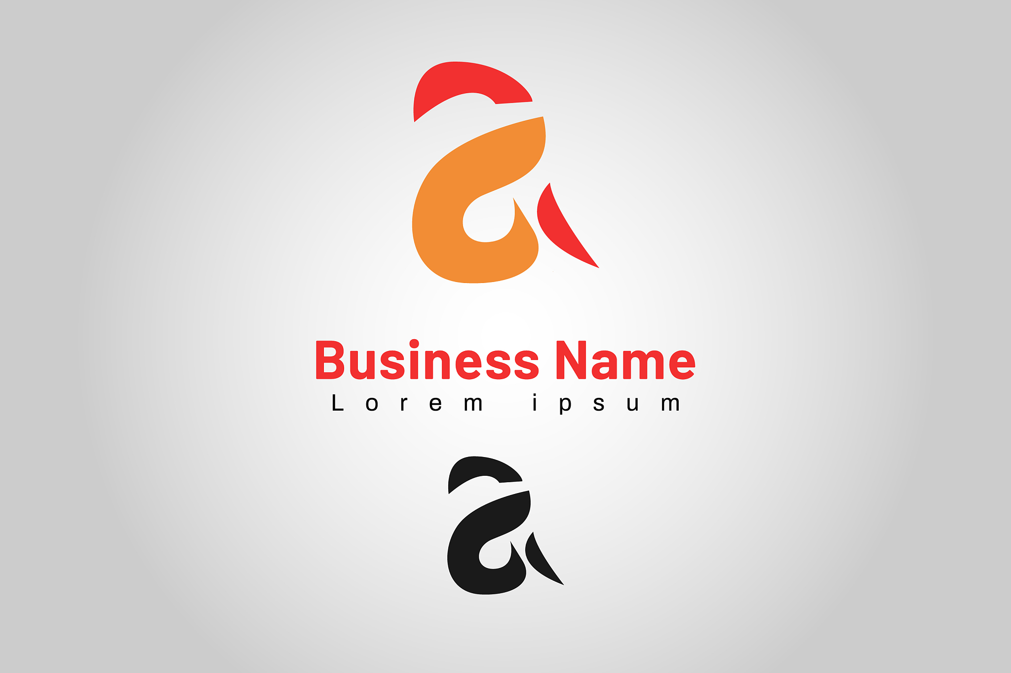 alphabet business logo template initial company