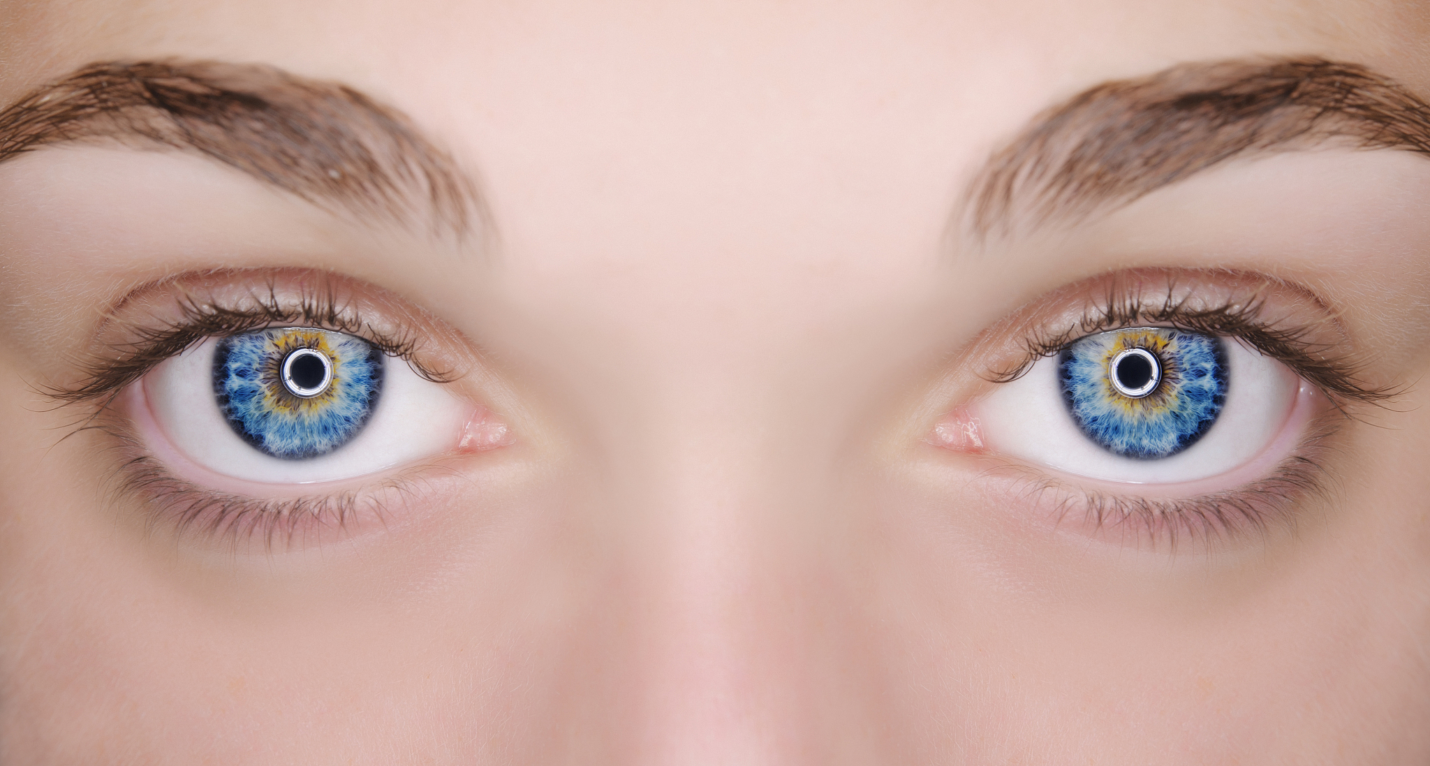 macro blue eyes