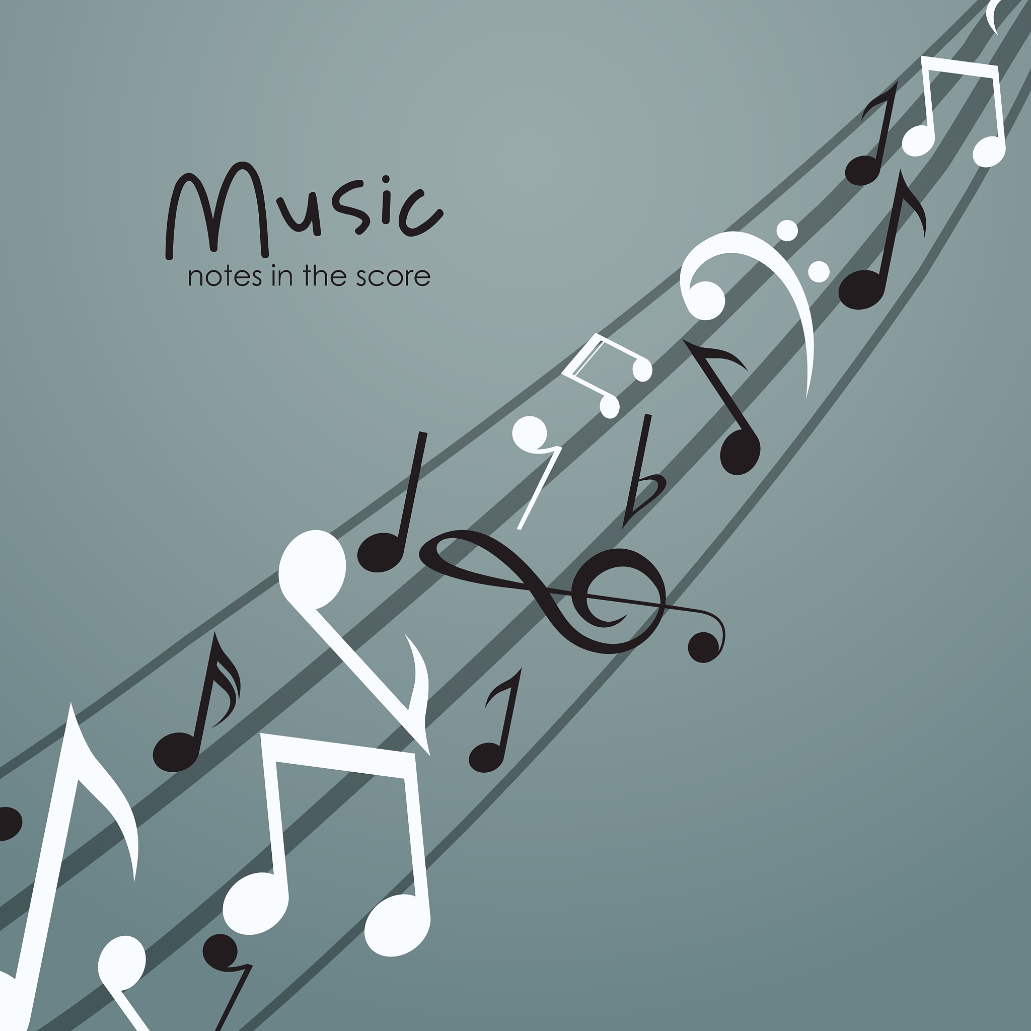 isolated music note design