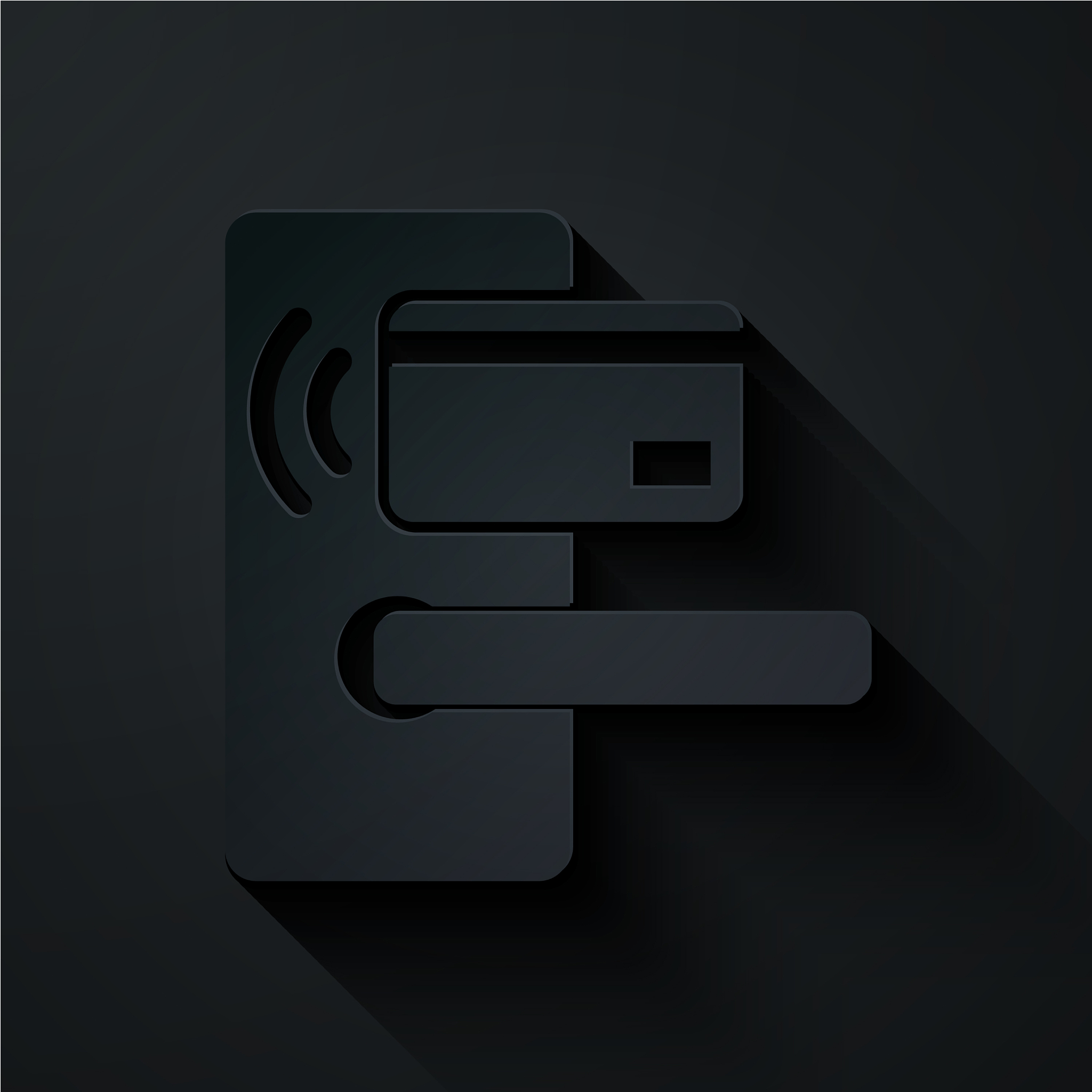 paper cut digital door lock with wireless