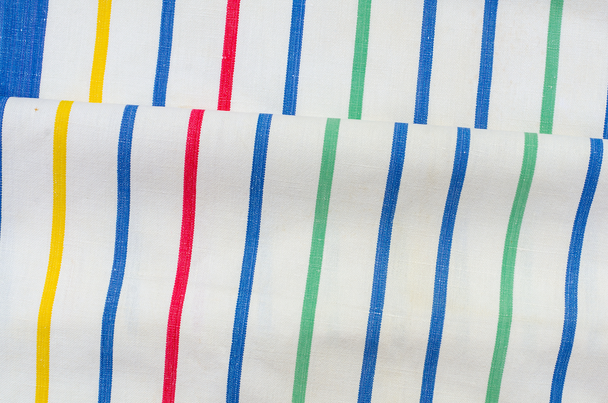 striped linen fabric background