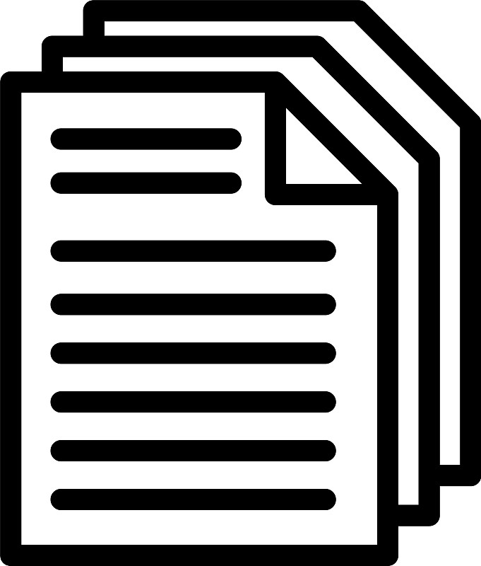 retirement paper icon outline style
