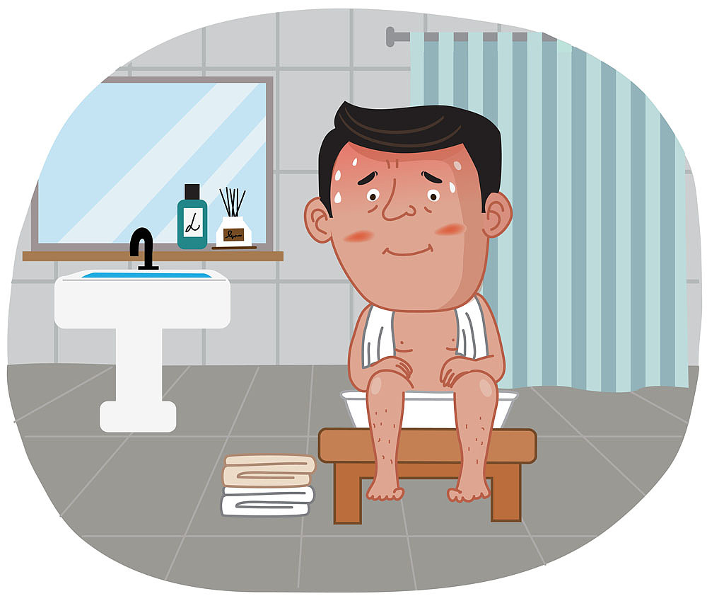 <strong>痔疮</strong>,保护,矢量,插画,化妆舞会服,人,热,男人,仅一个中老年男人,一个