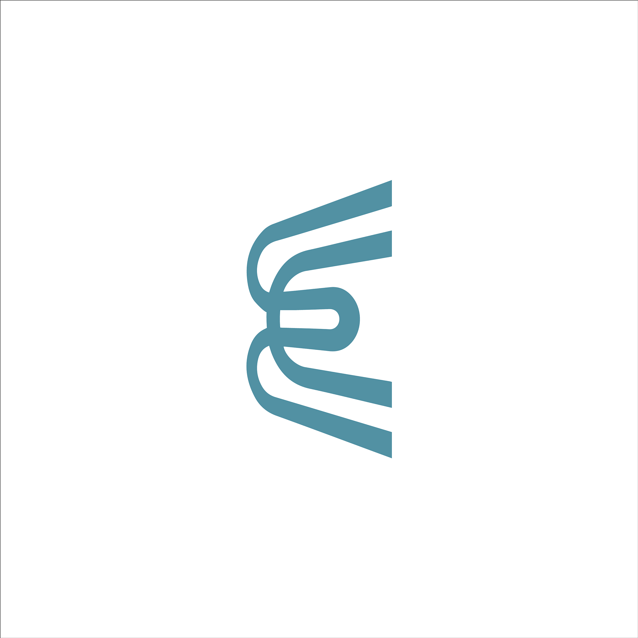 initial letter e logo concept design