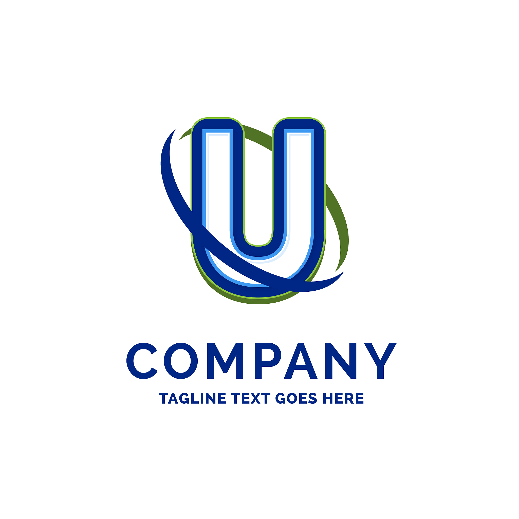 u company name design logo template brand name