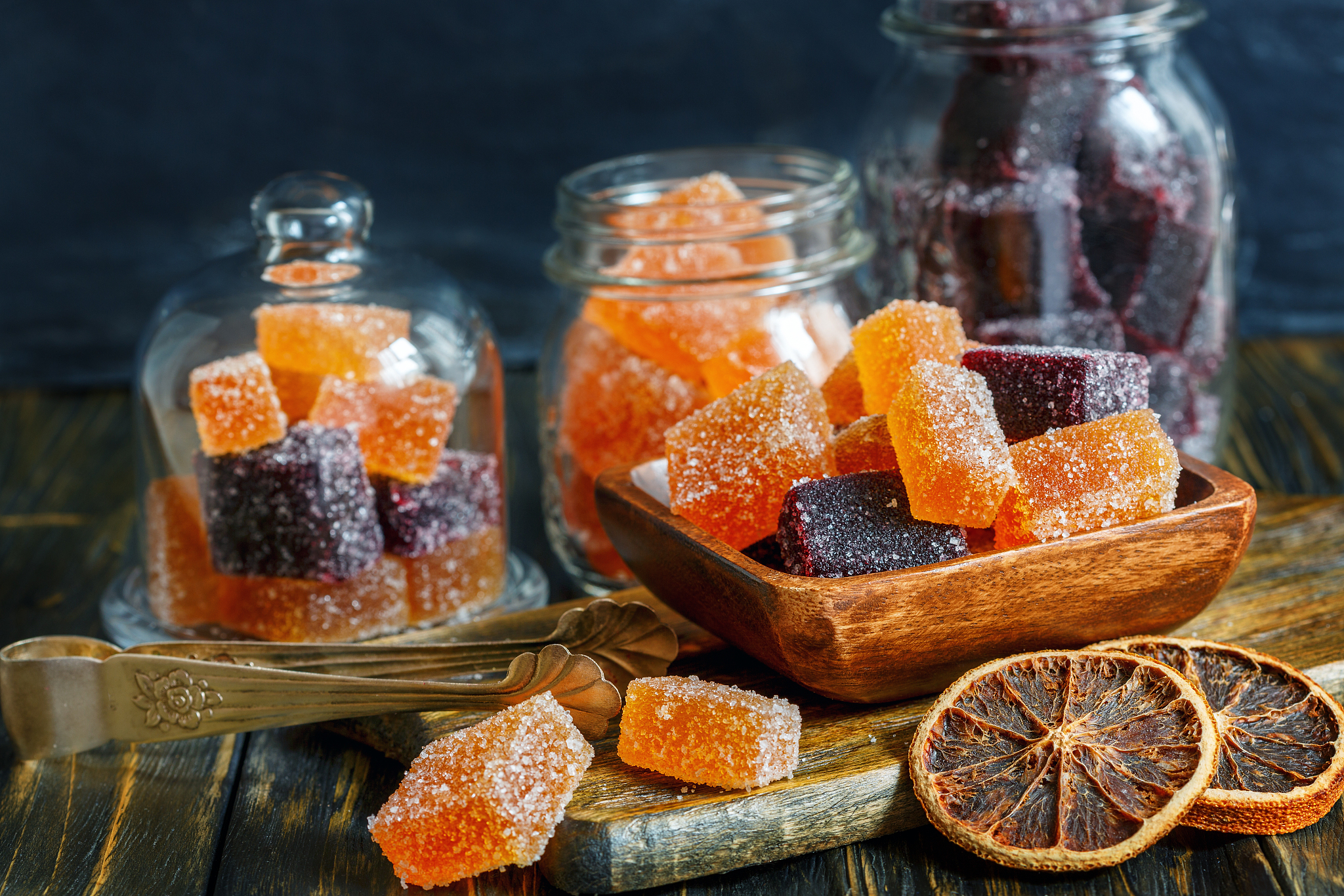blackberry and citrus marmalade are homemade.