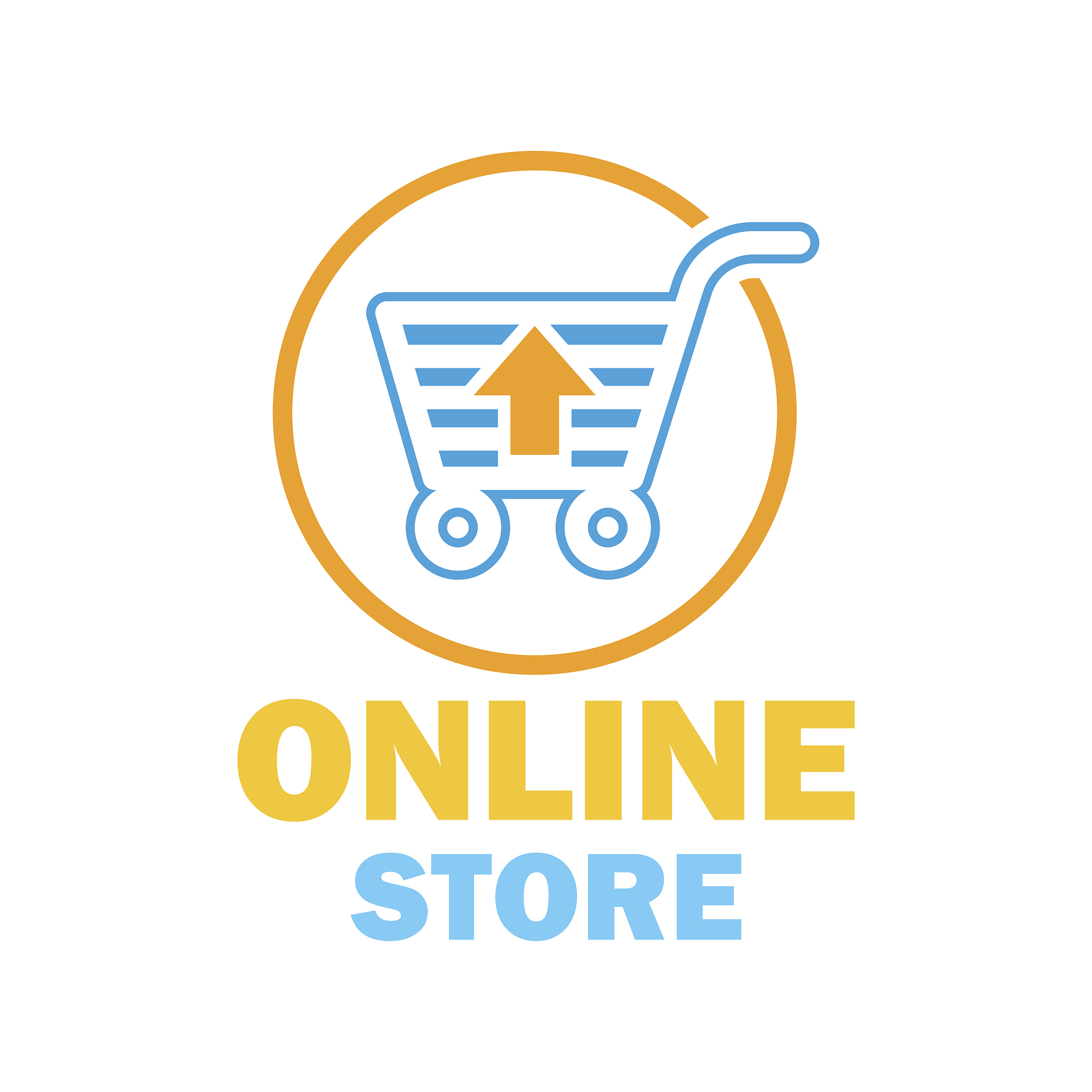 online store / online shopping icon for your business online. ve