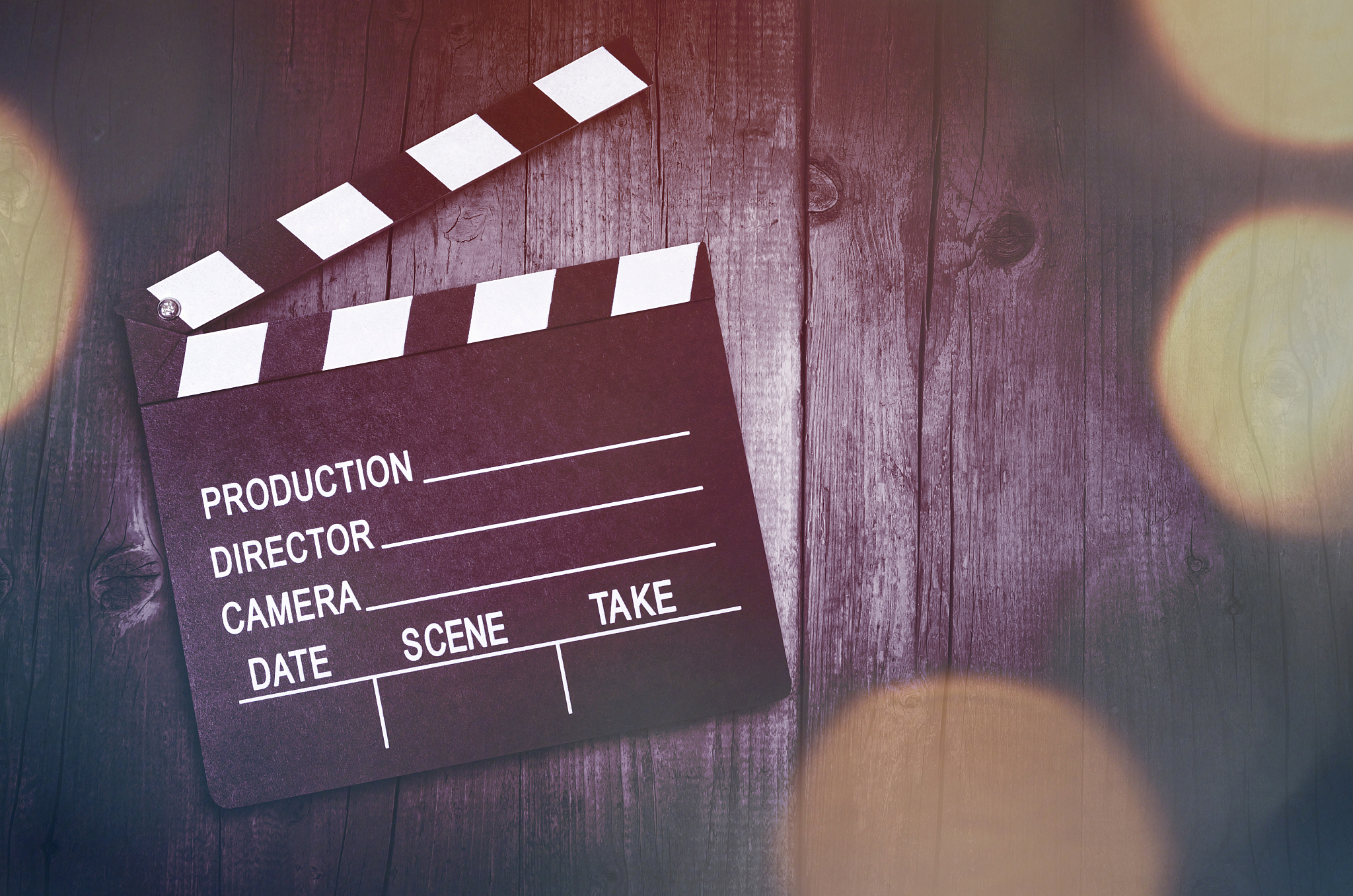 movie clapper board