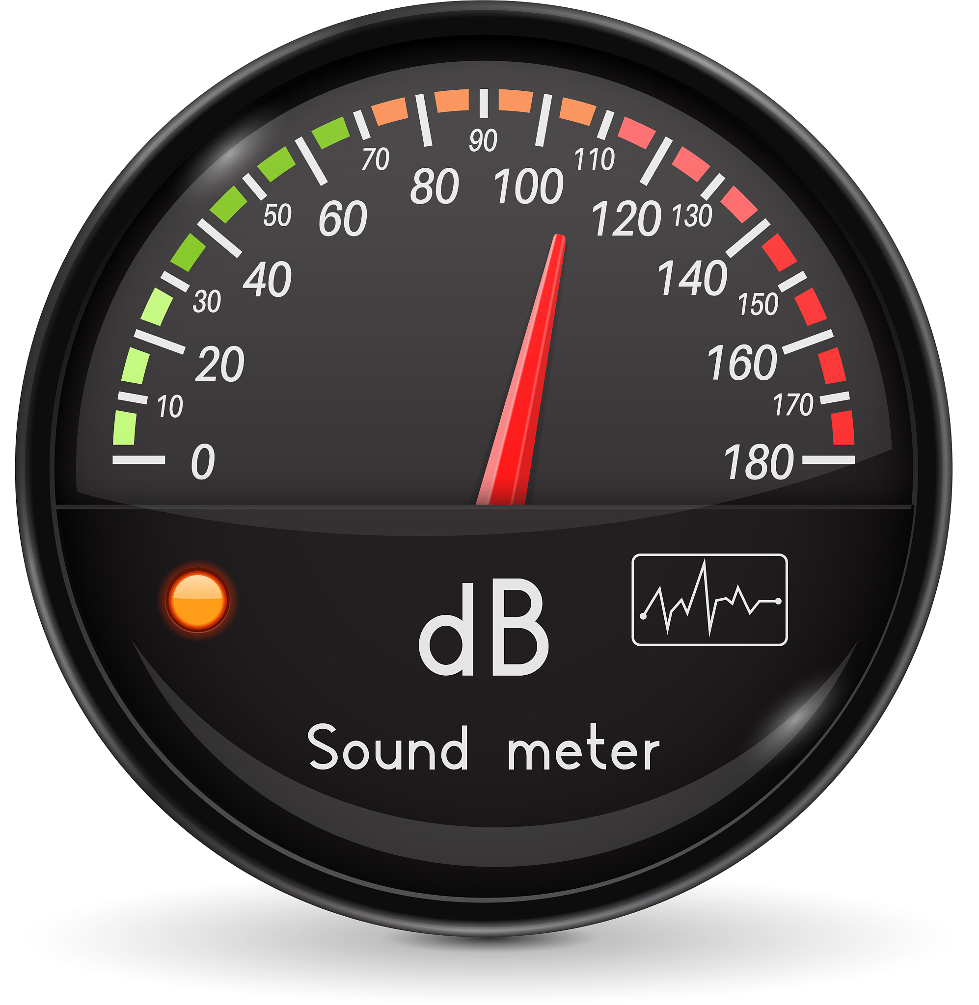 volume unit meter sound audio equipment black