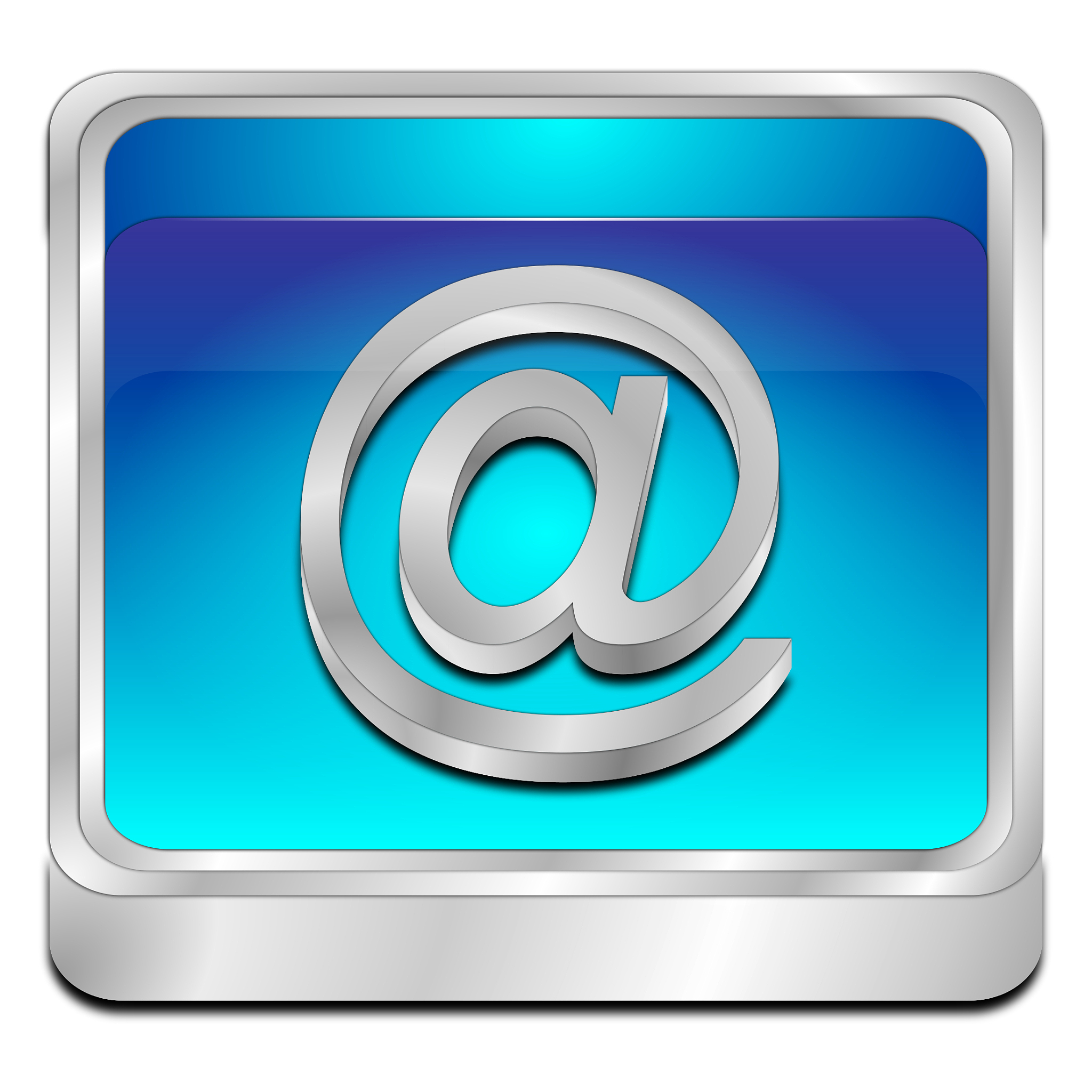 e-mail button - 3d illustration