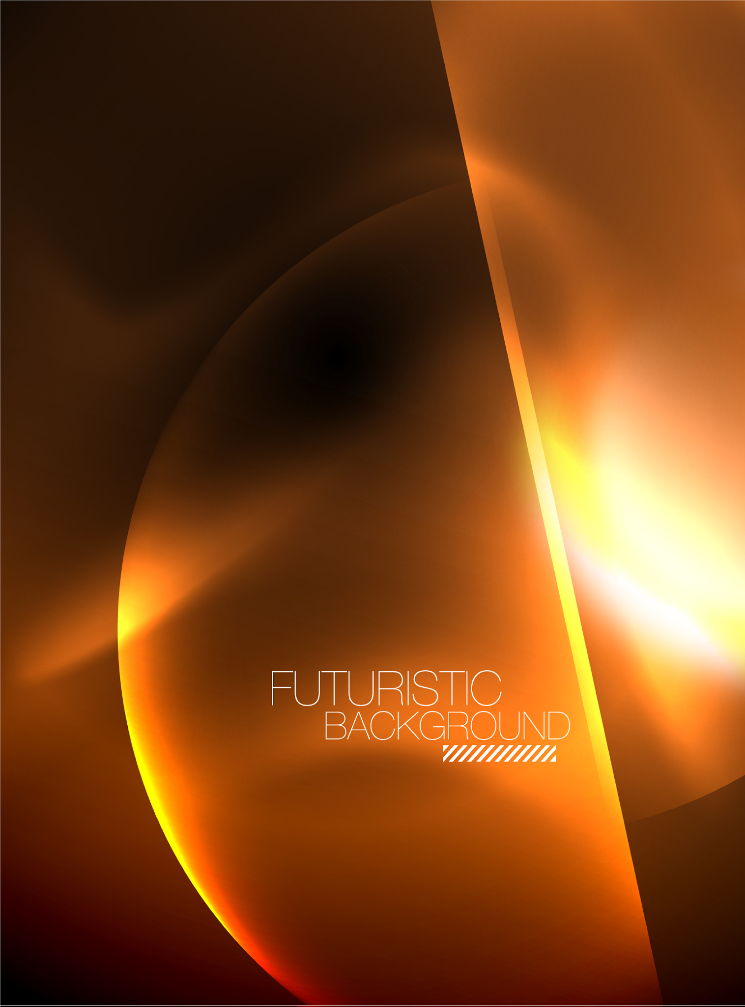 blurred neon glowing round shapes abstract