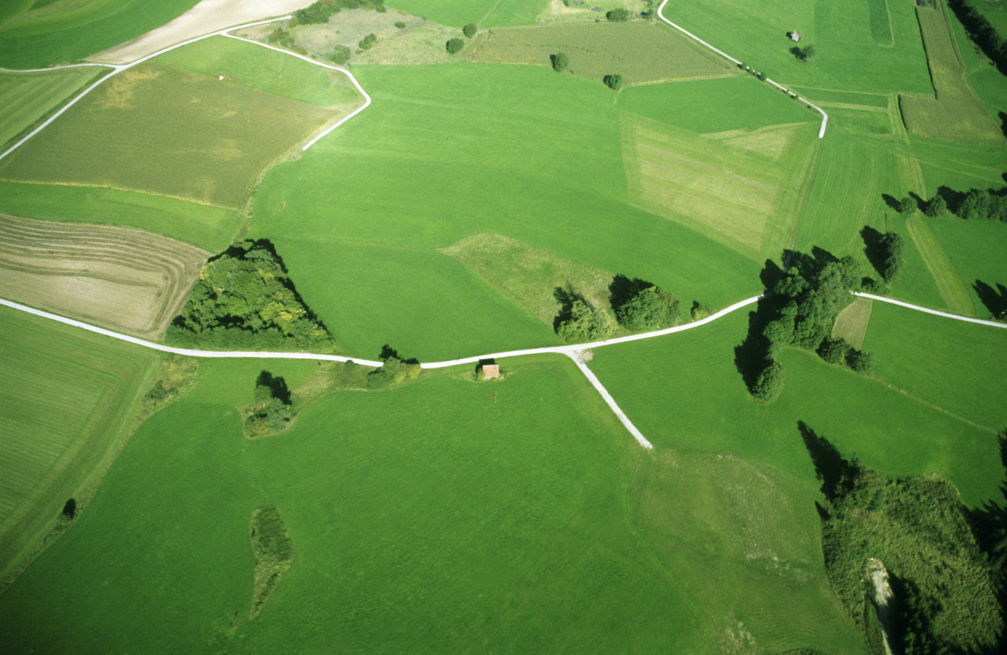 germany, fields, aerial view