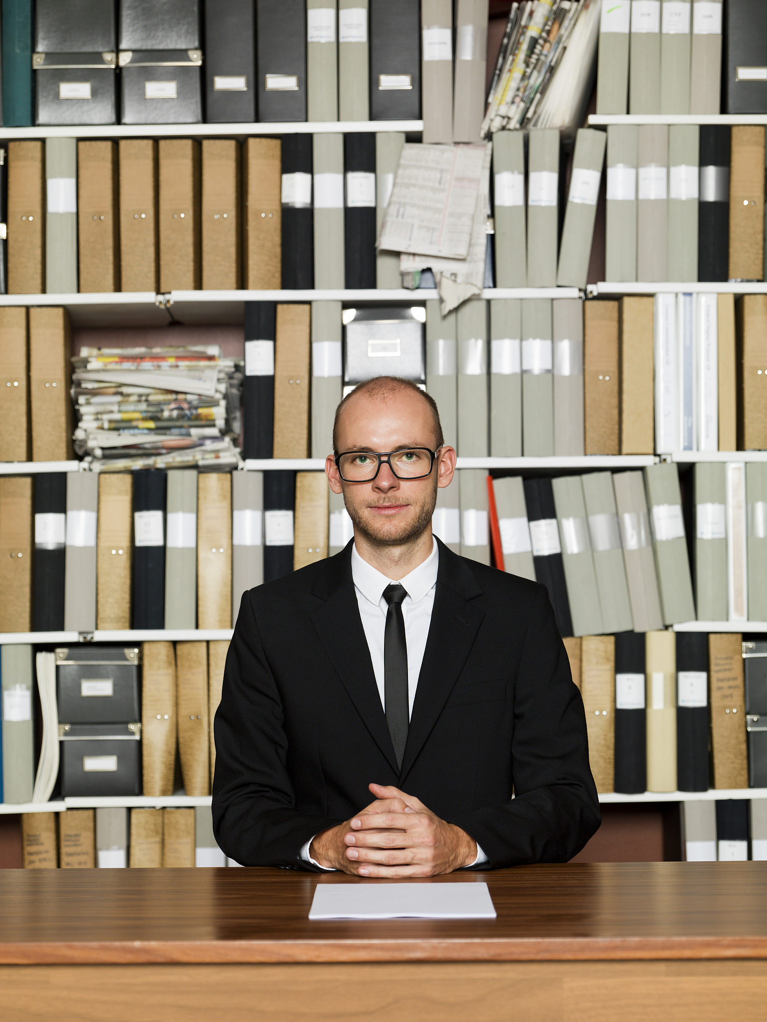 nerdy businessman