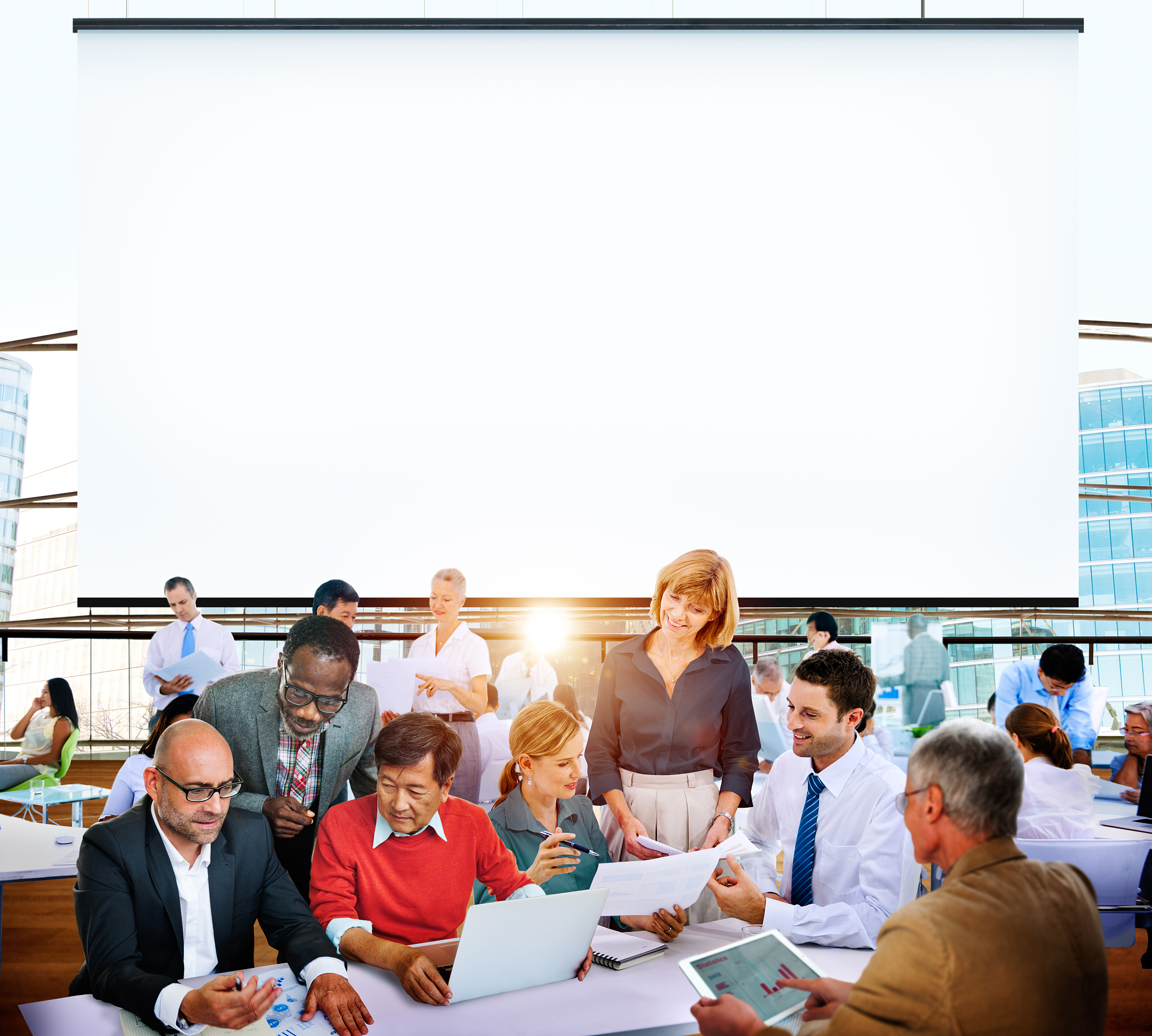 business people office working discussion team concept