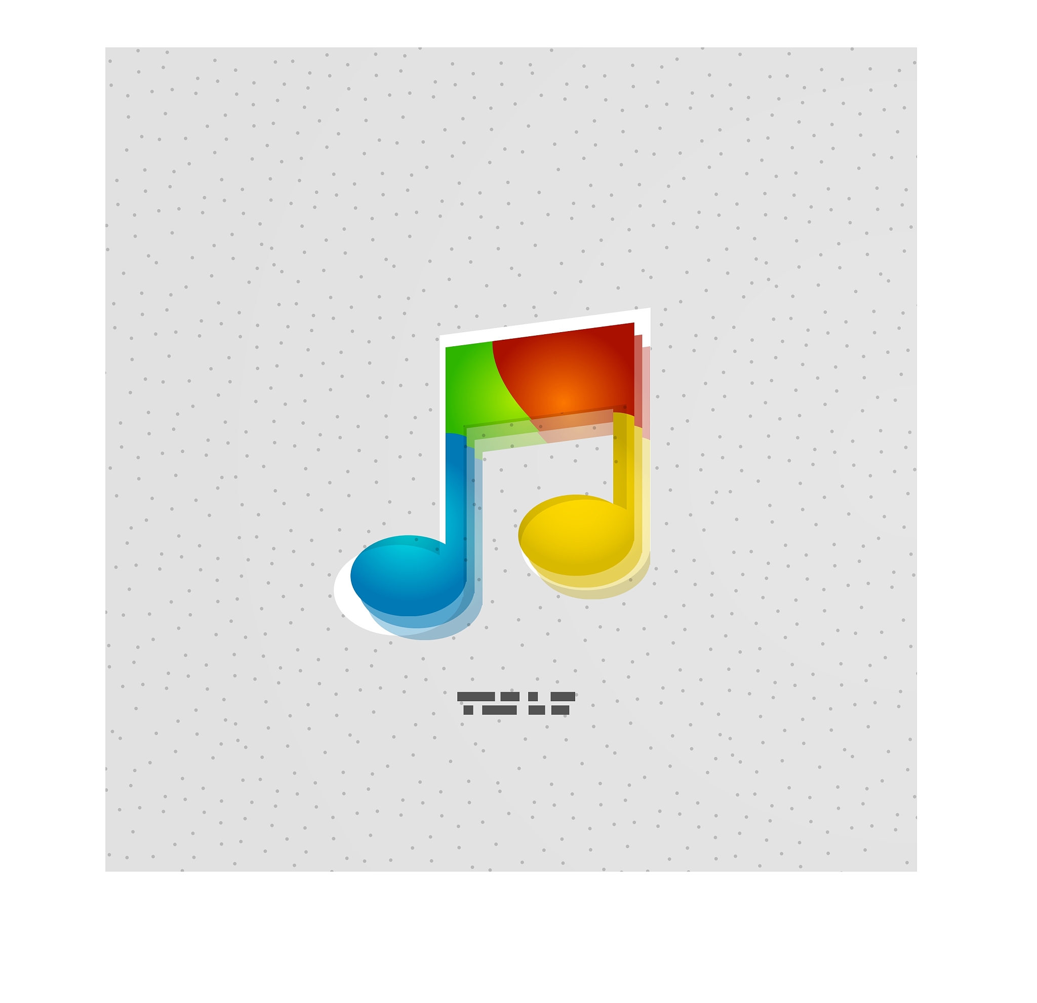music note colorful concept