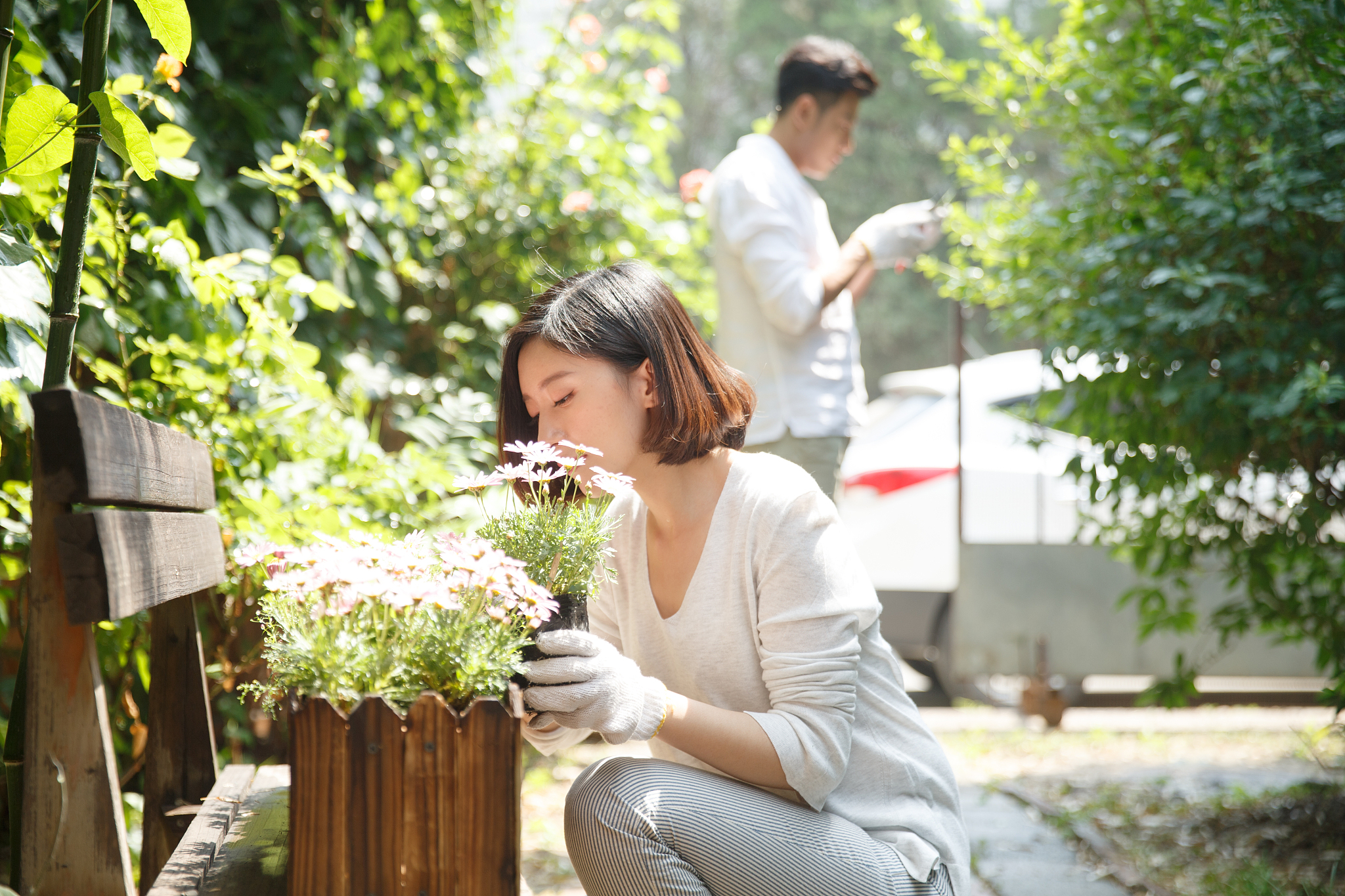 春天花园写真：记录甜蜜爱情的摄影脚本