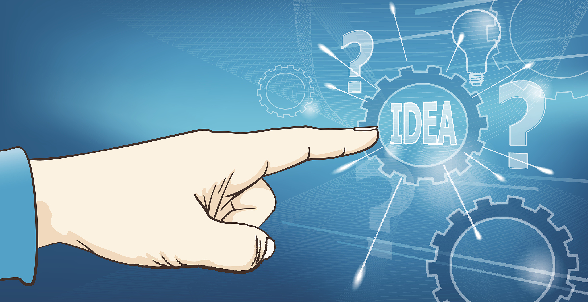 selecting idea word on a touch screen