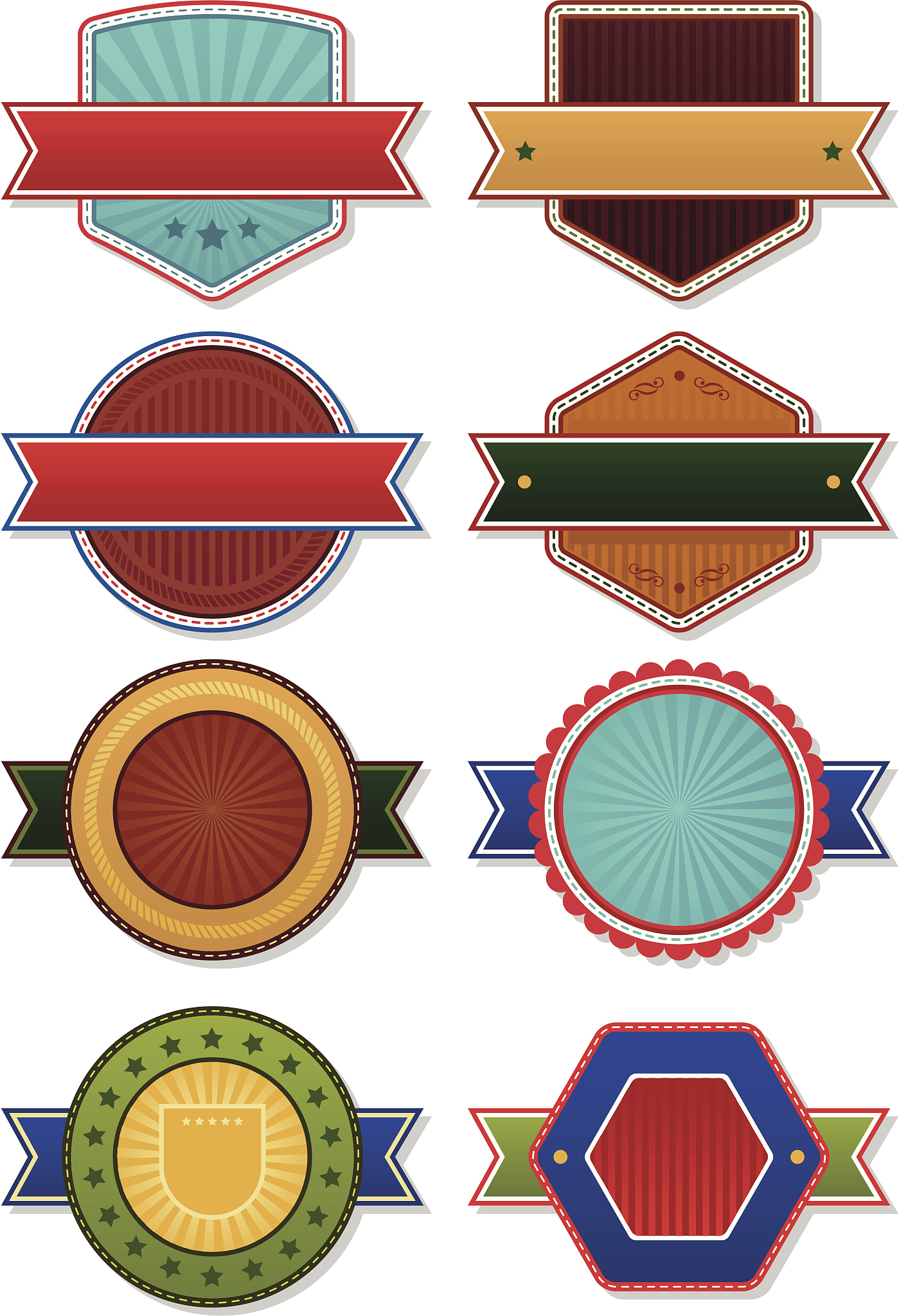 vintage badges collection