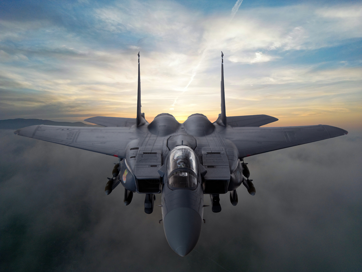 请给F18战斗机写一篇优美的描述