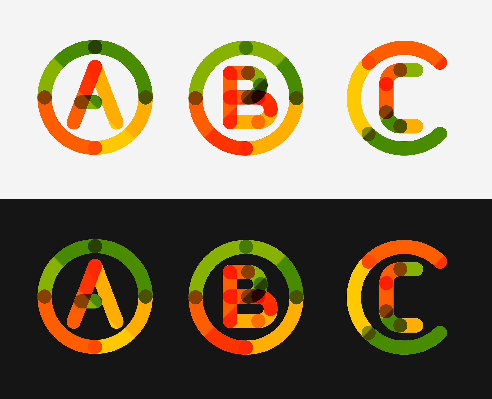 minimal line design logo set