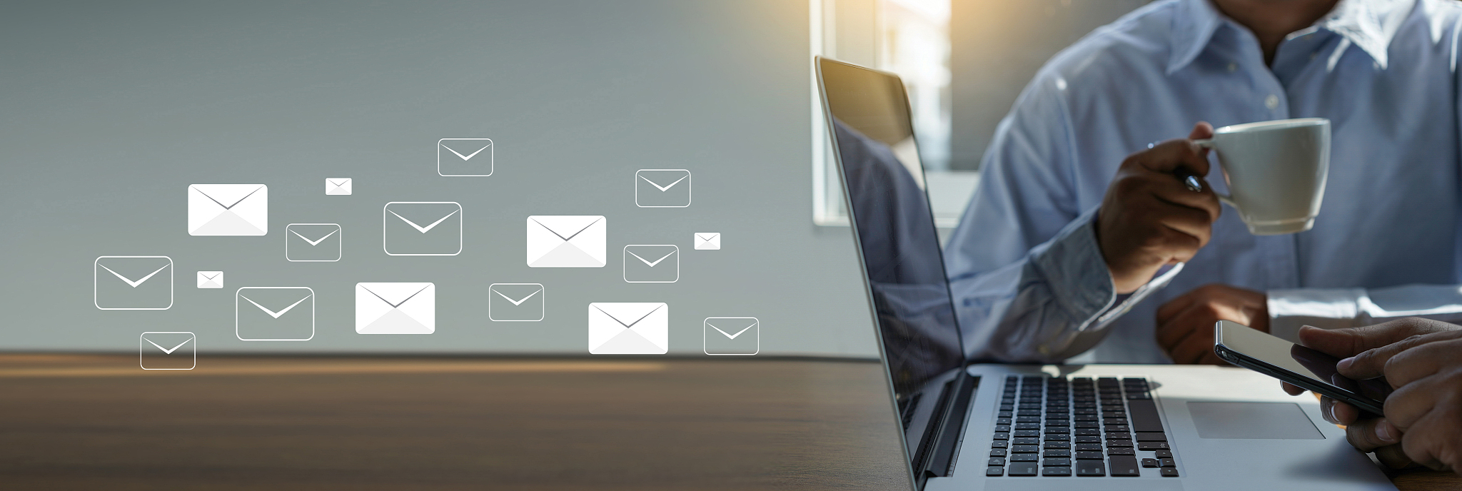 mail communication connection message to mailing contacts phone 