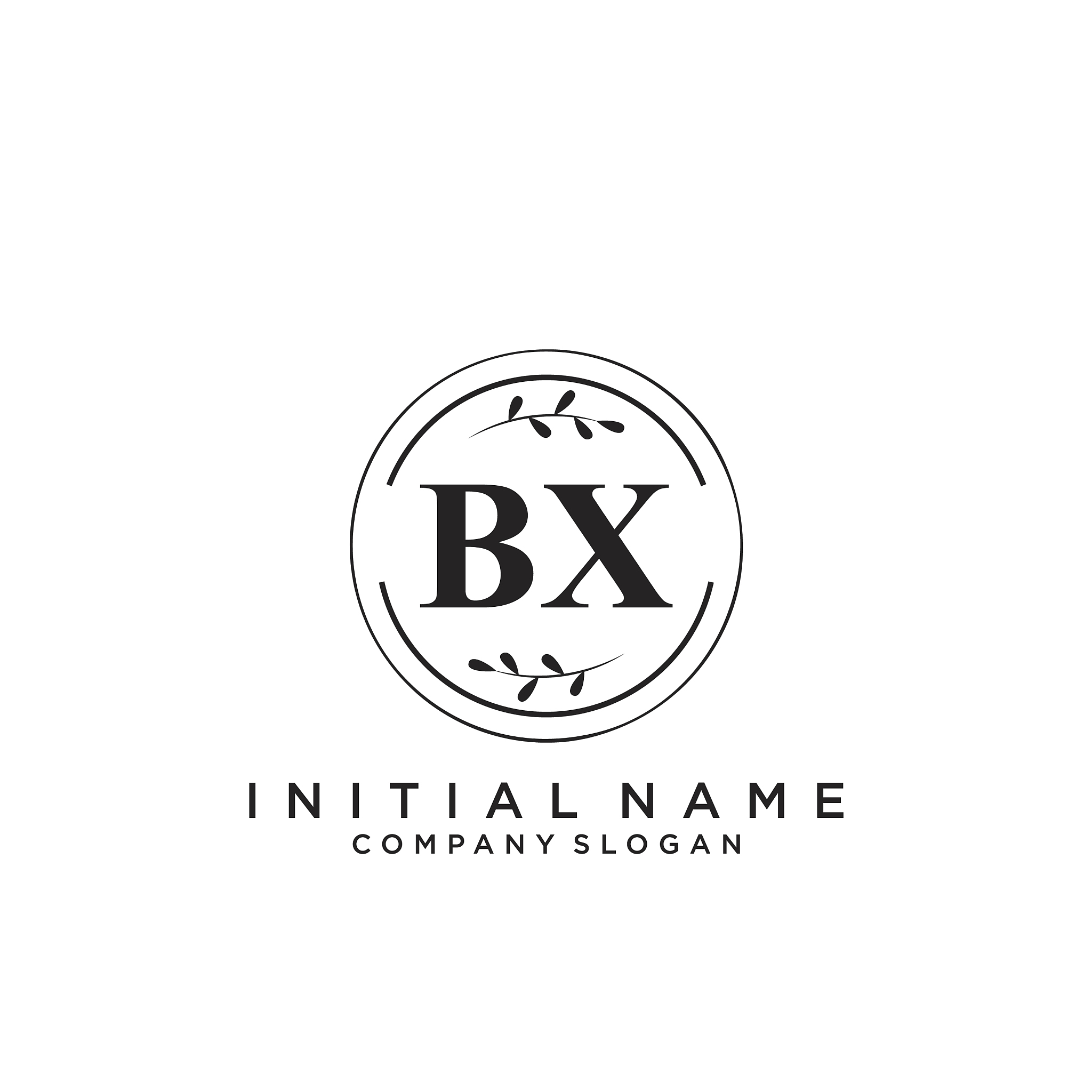 bx initial handwriting logo design