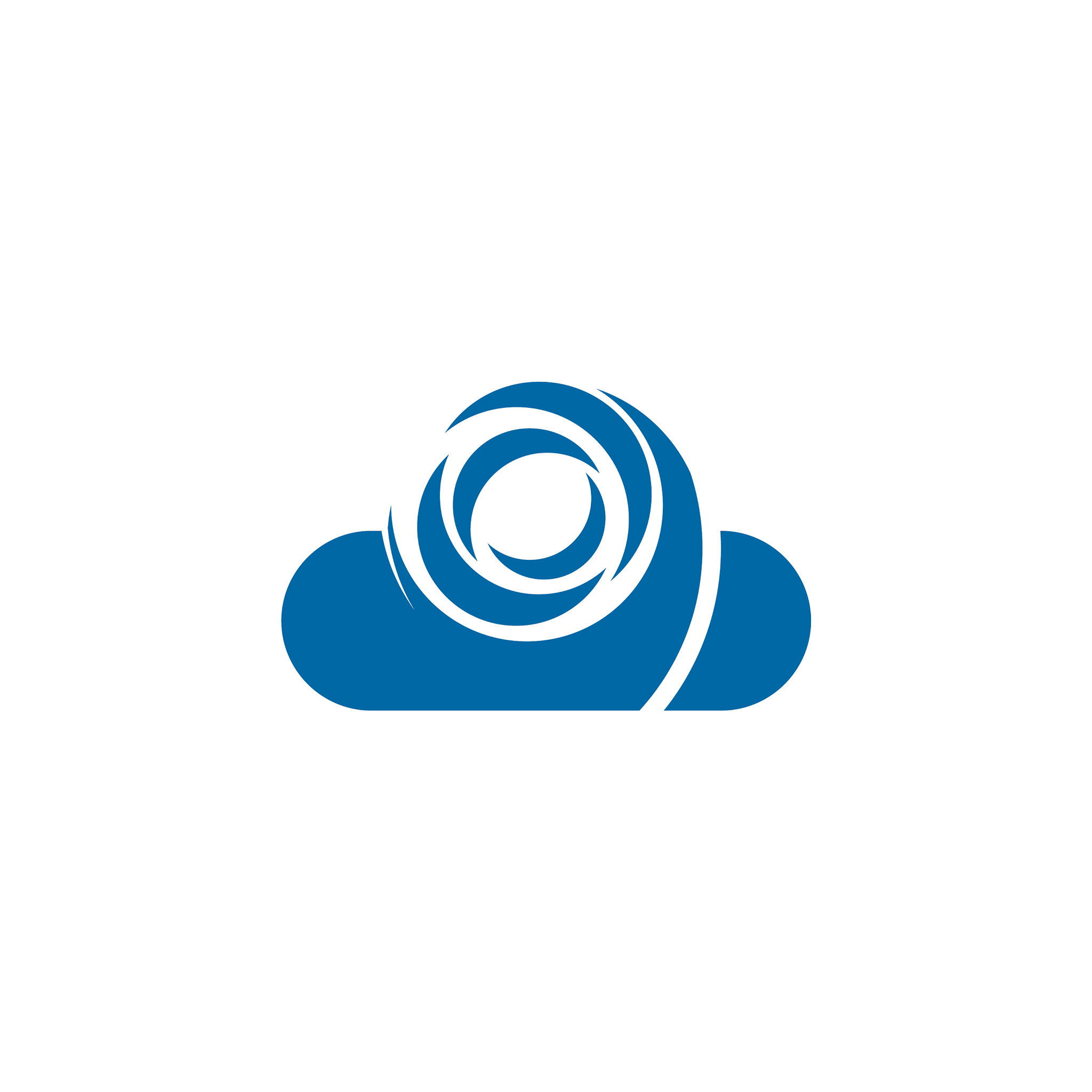 cloud logo design template