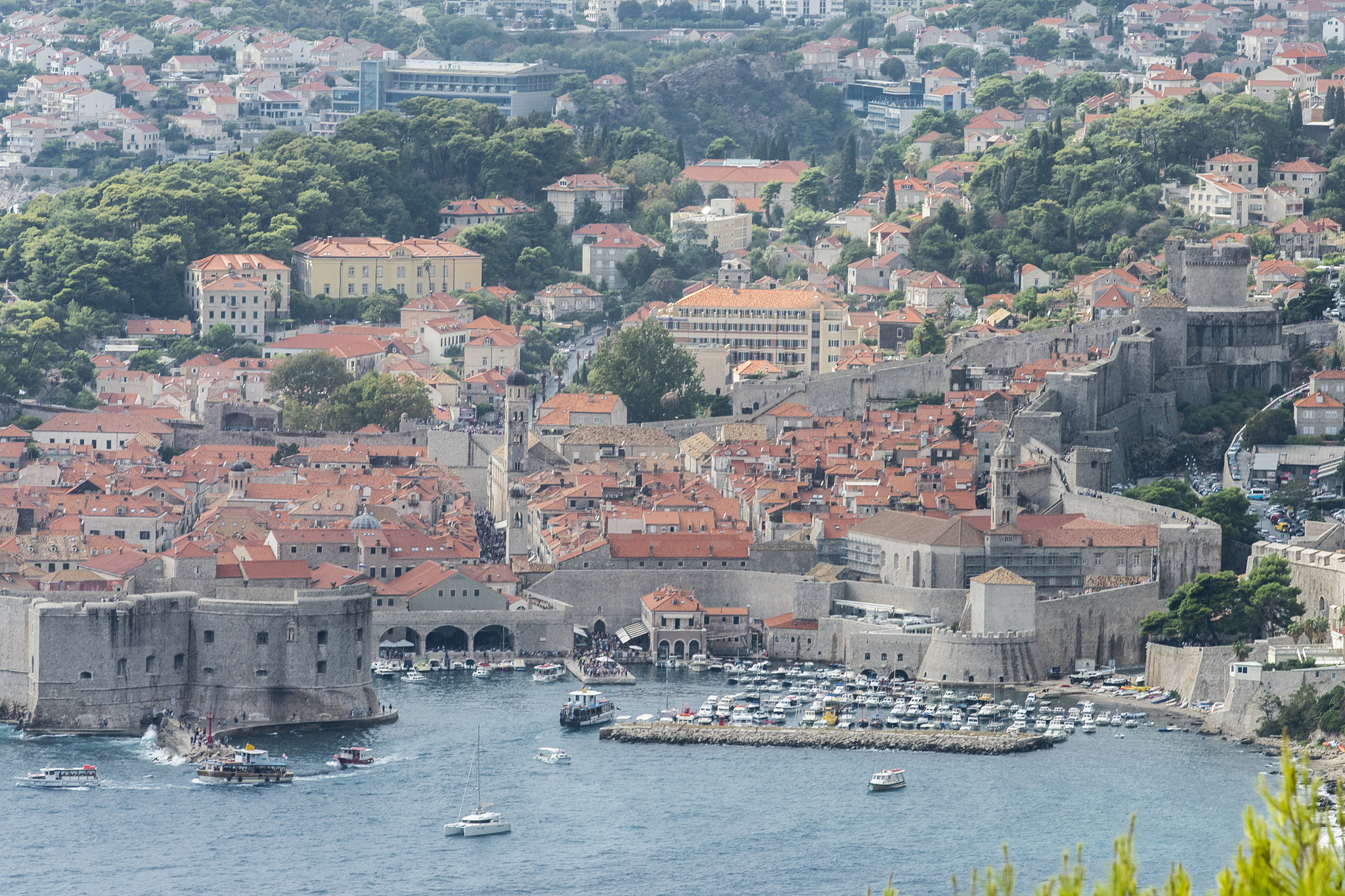 aerial view of the city of dubrovnik, croatia.