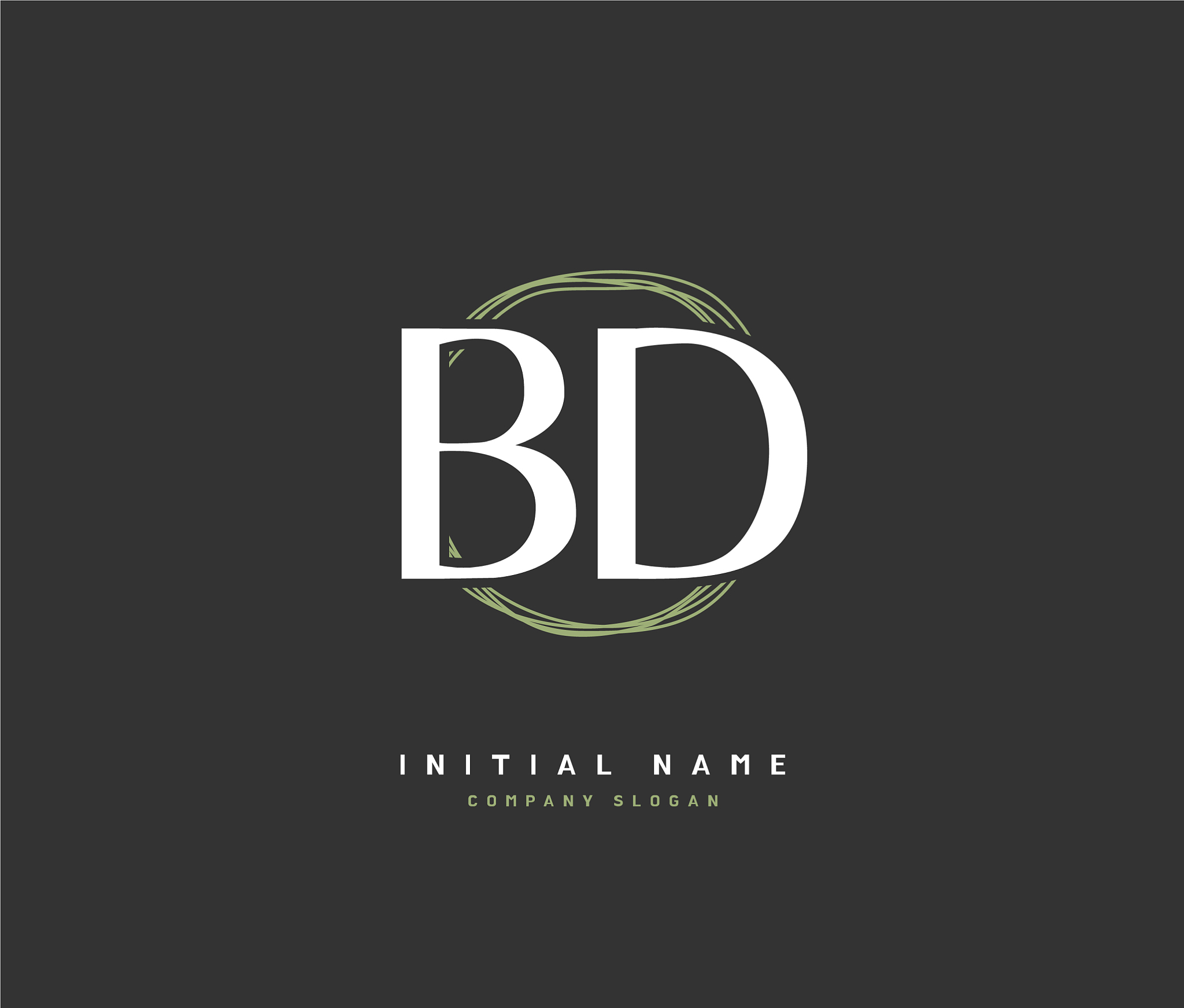 b d bd beauty initial logo handwriting logo of