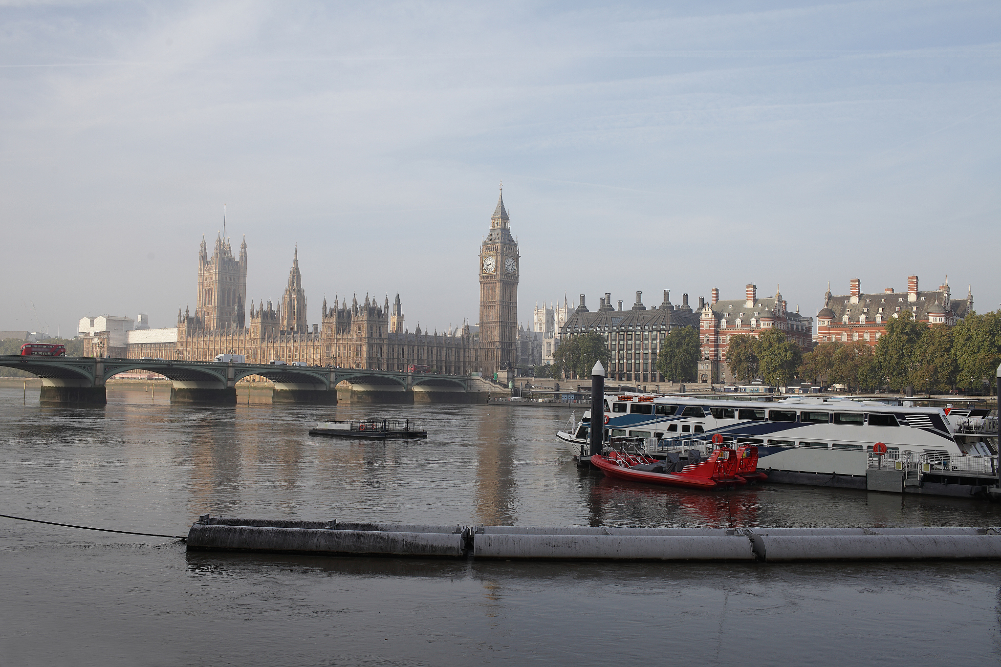 foggy morning in london