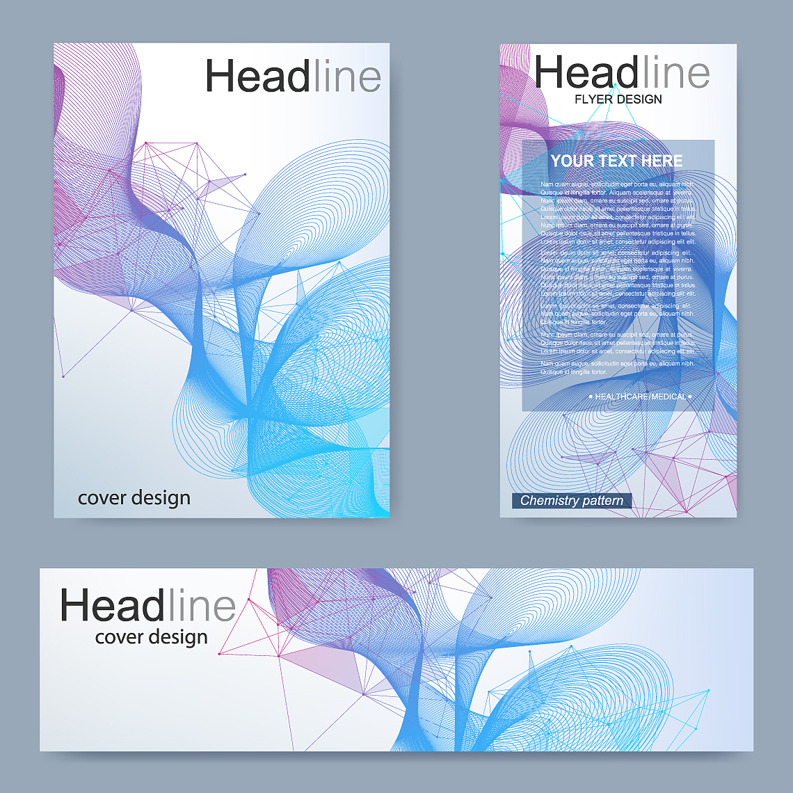 set flyer brochure size a4 templatebanner
