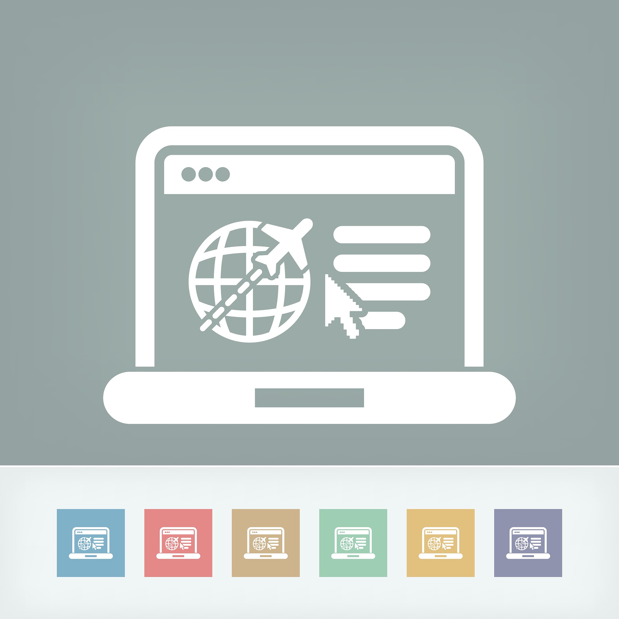 travel agency website icon