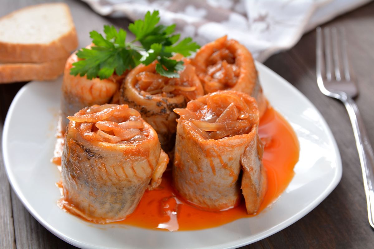 腌制鲱鱼鱼片