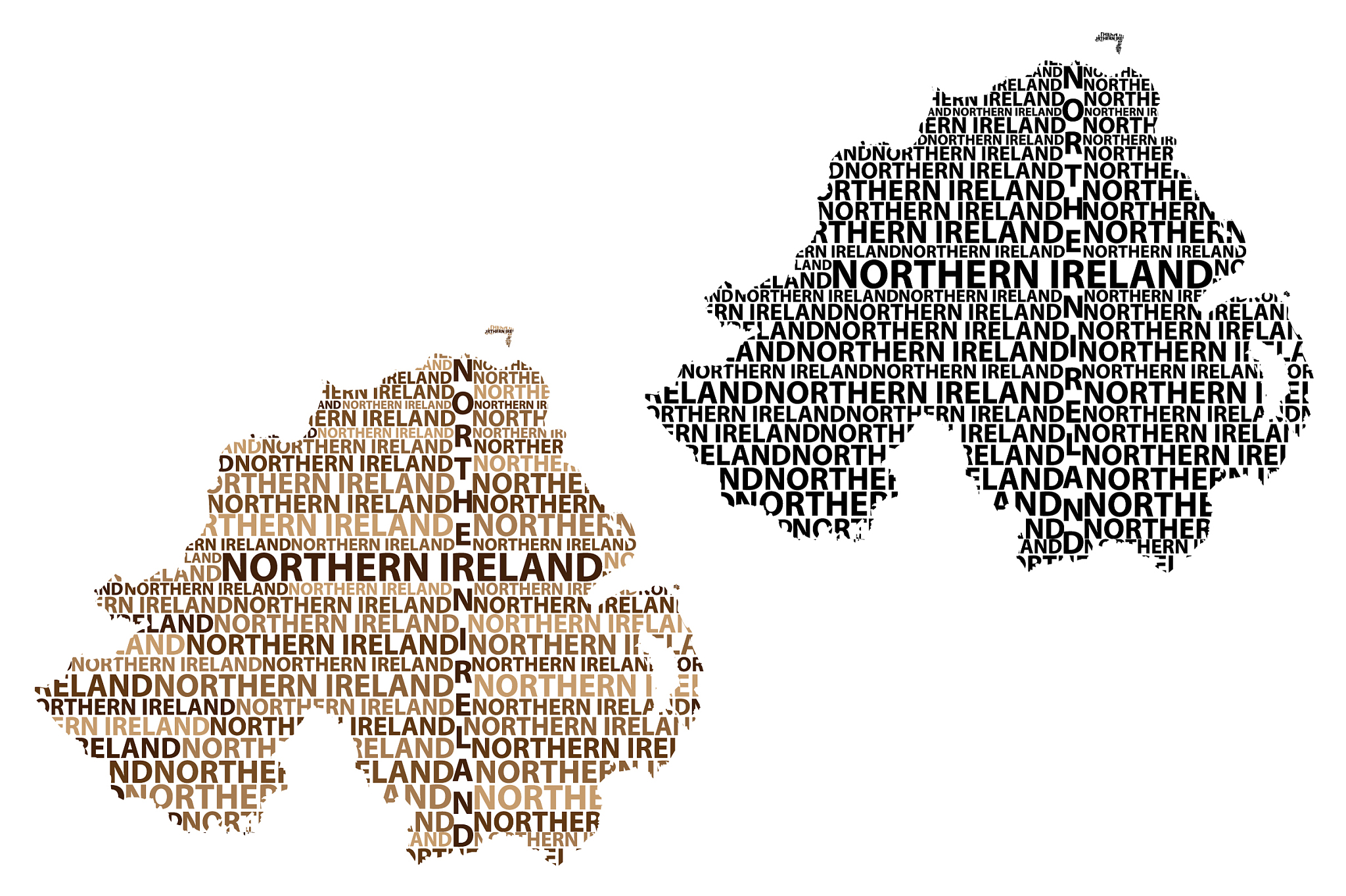 map of northern ireland