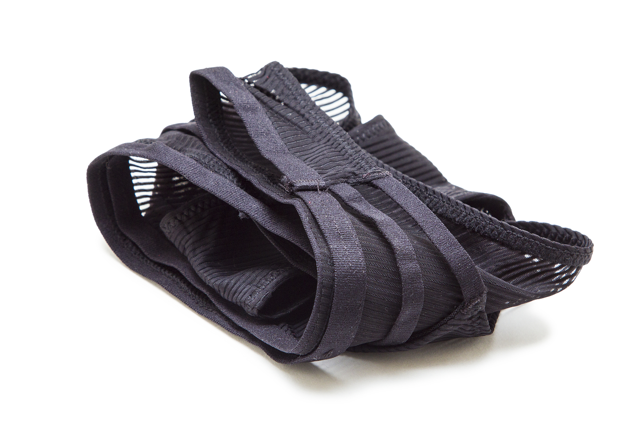 black panties isolated on white