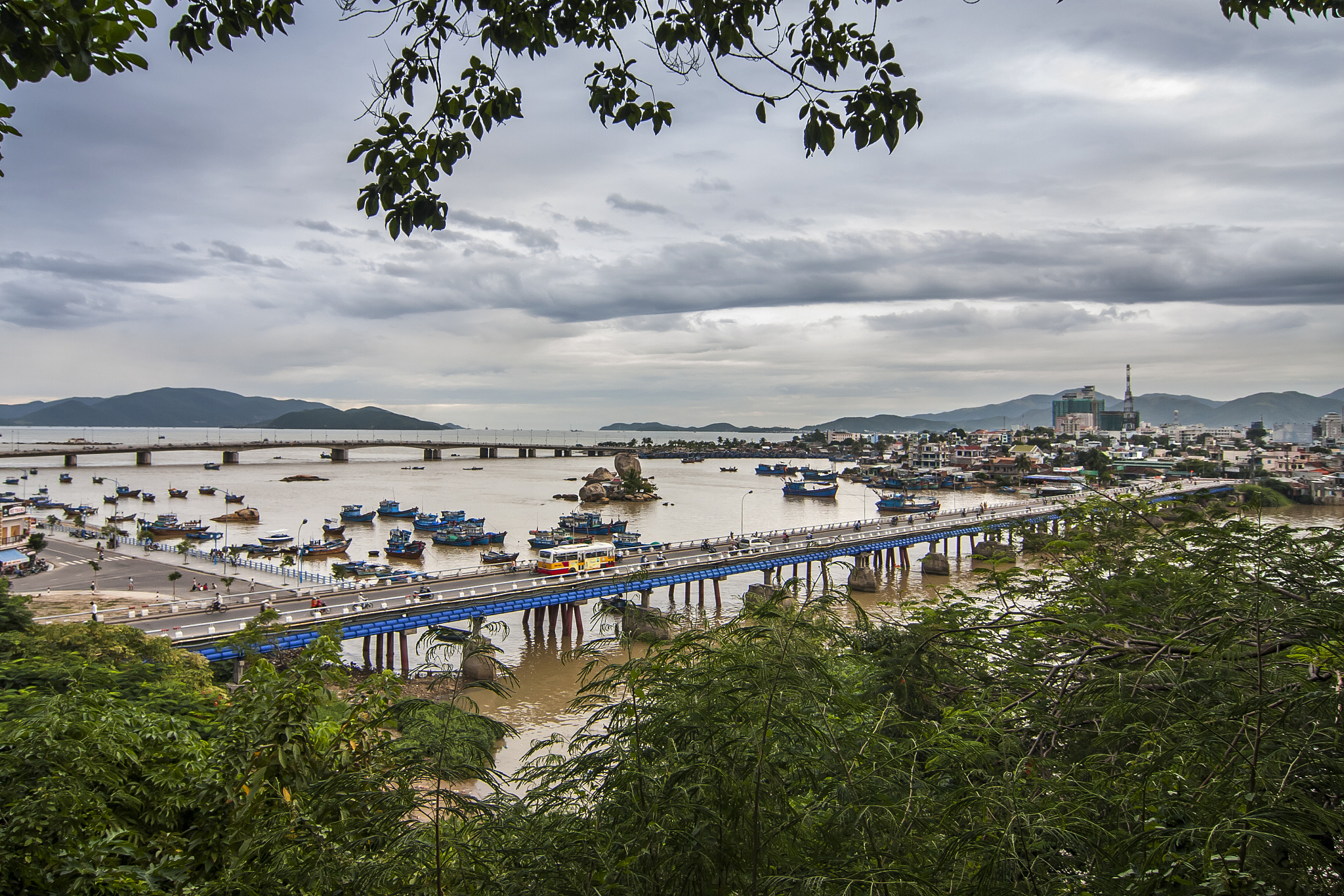 cityscape, na trang, vietnam