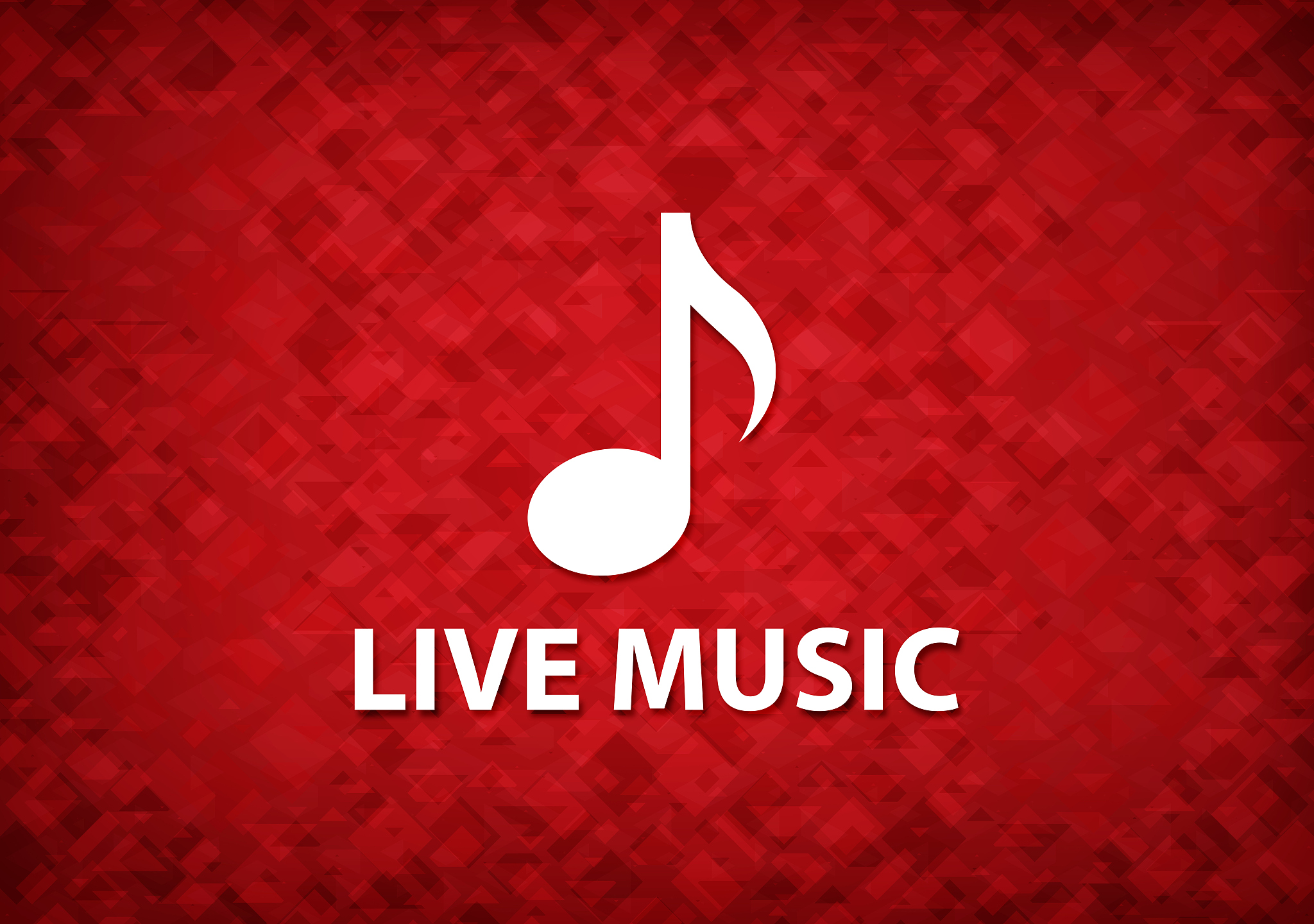 live music red background