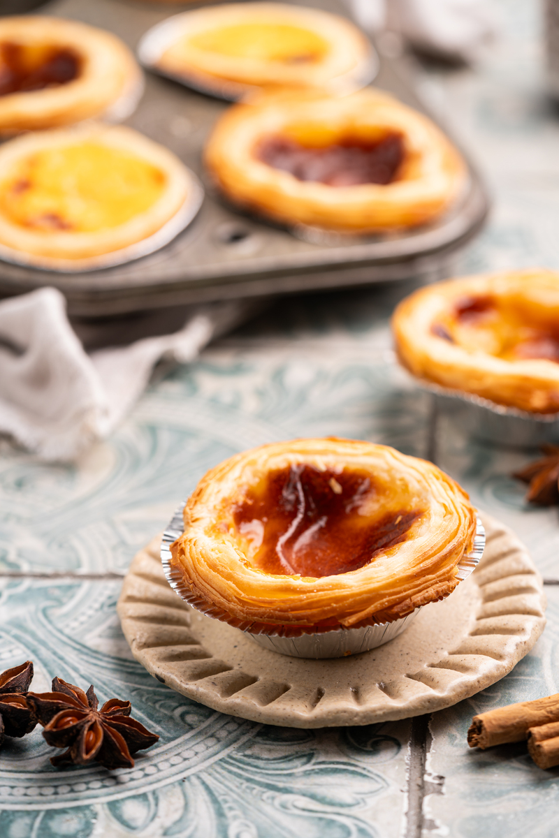 空气炸锅烤蛋挞：160度30分钟，简单美味！