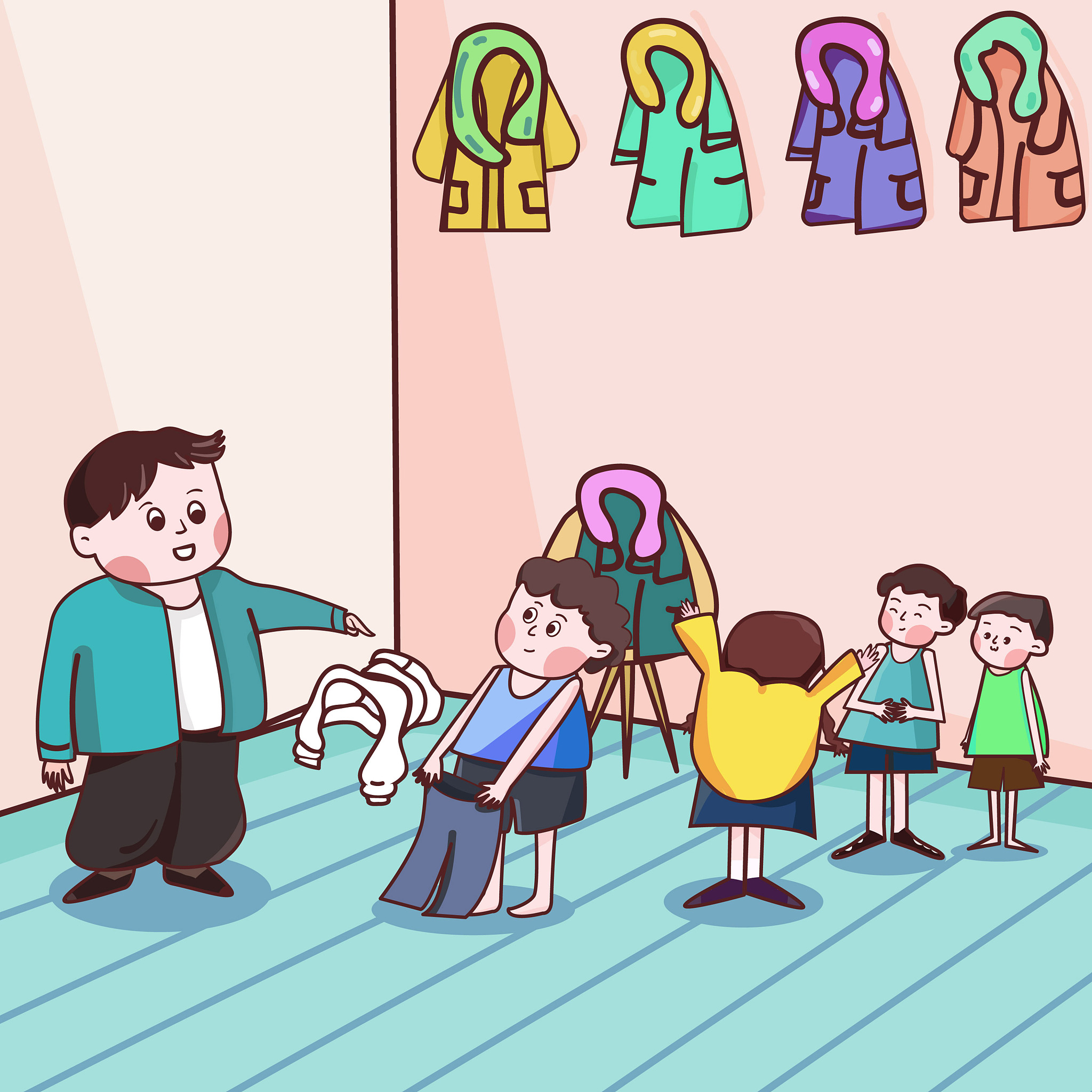 小叶妈妈朋友来访，小叶应该怎么做？