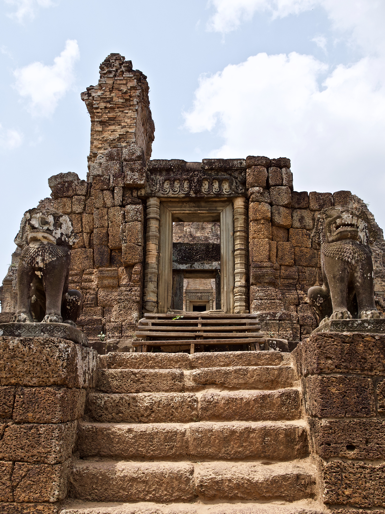 architecture of ancient temple complex angkor, siem reap