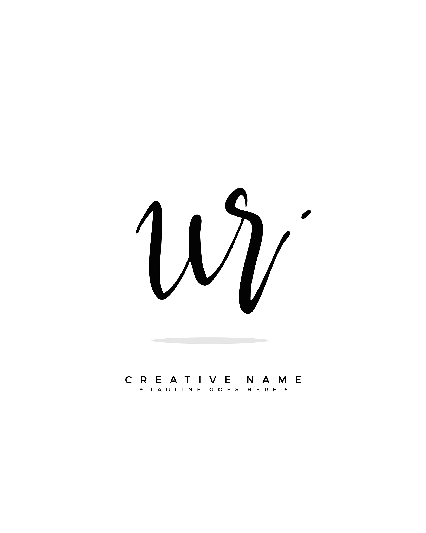 u r ur initial logo signature handwriting