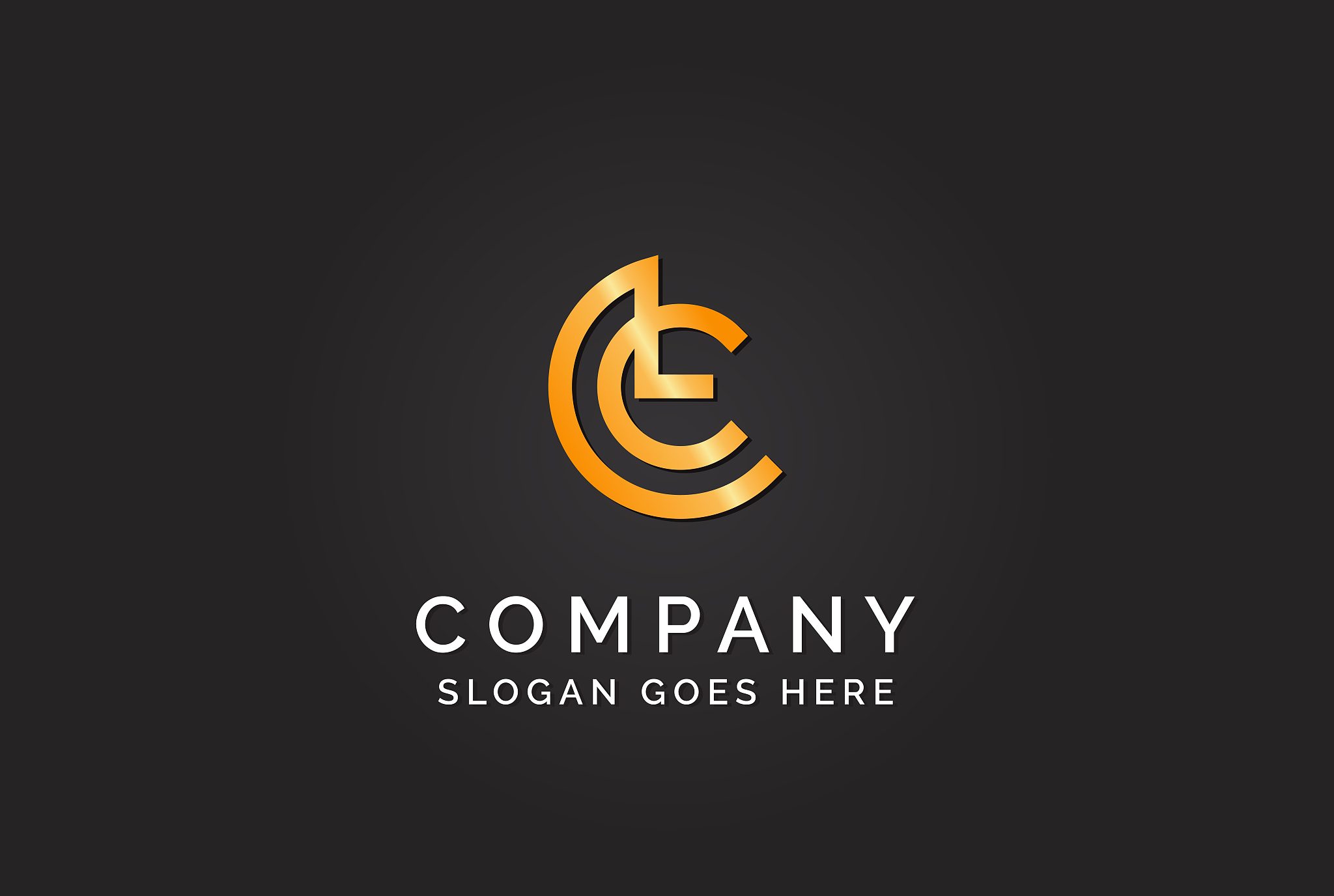 luxury initial letter cle golden gold color logo design. tech bu