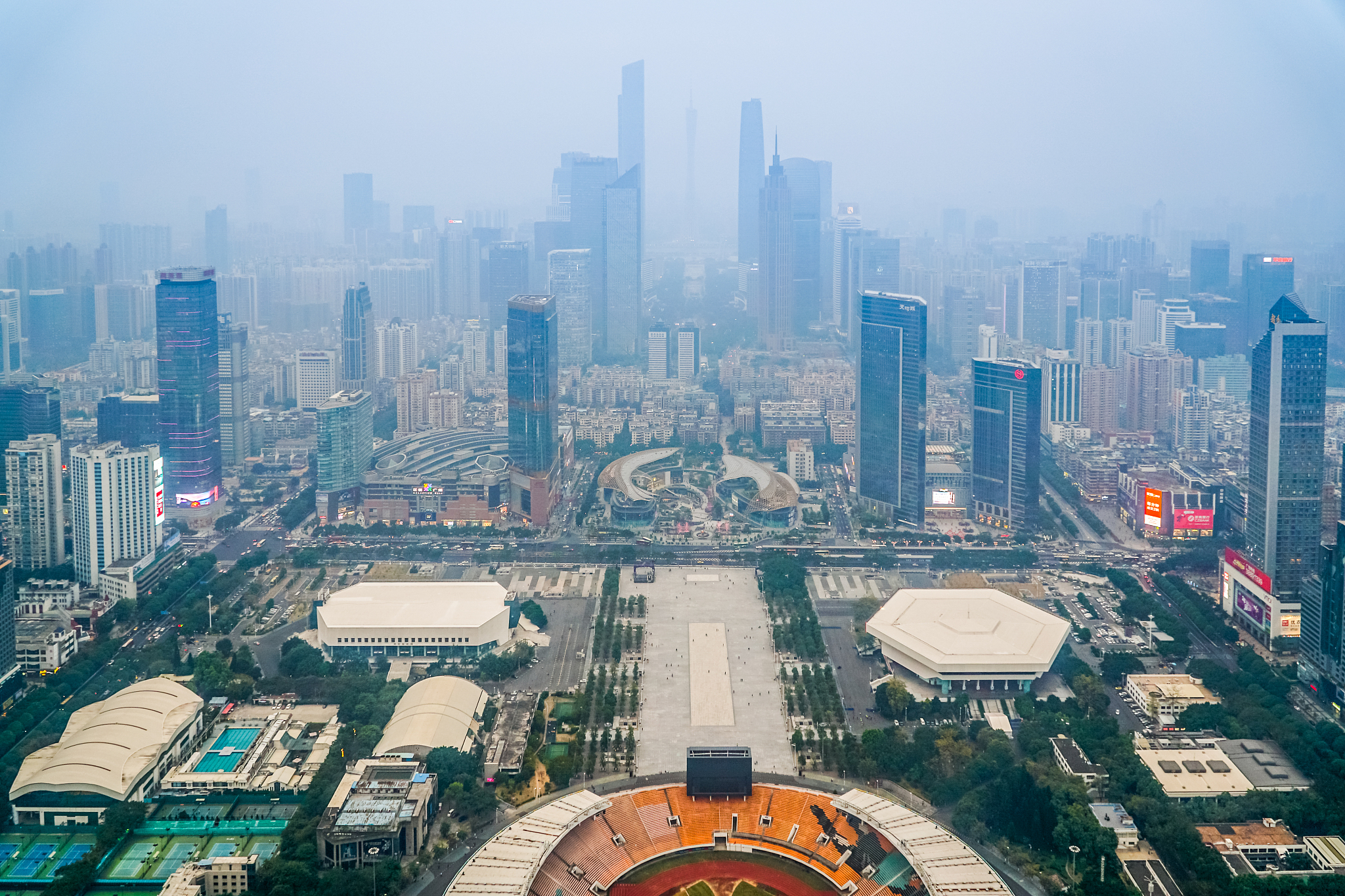 广州市城市建筑景观,
