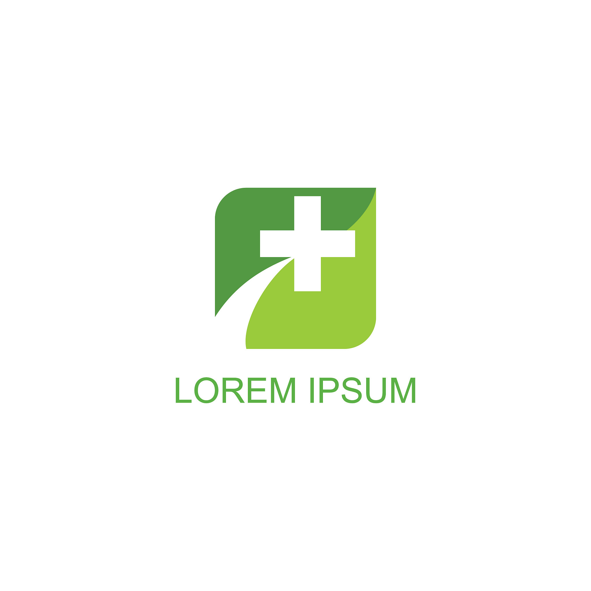 abstract medical cross for hospital and medical company  logo ve